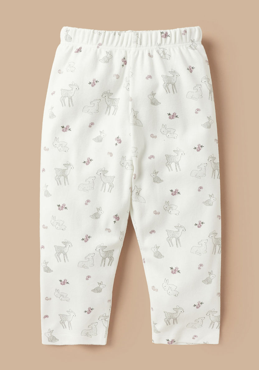 Juniors All-Over Deer Print Shirt and Pyjama Set-Pyjama Sets-image-2