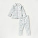 Juniors All-Over Floral Print Long Sleeves Shirt and Pyjama Set-Pyjama Sets-thumbnailMobile-0