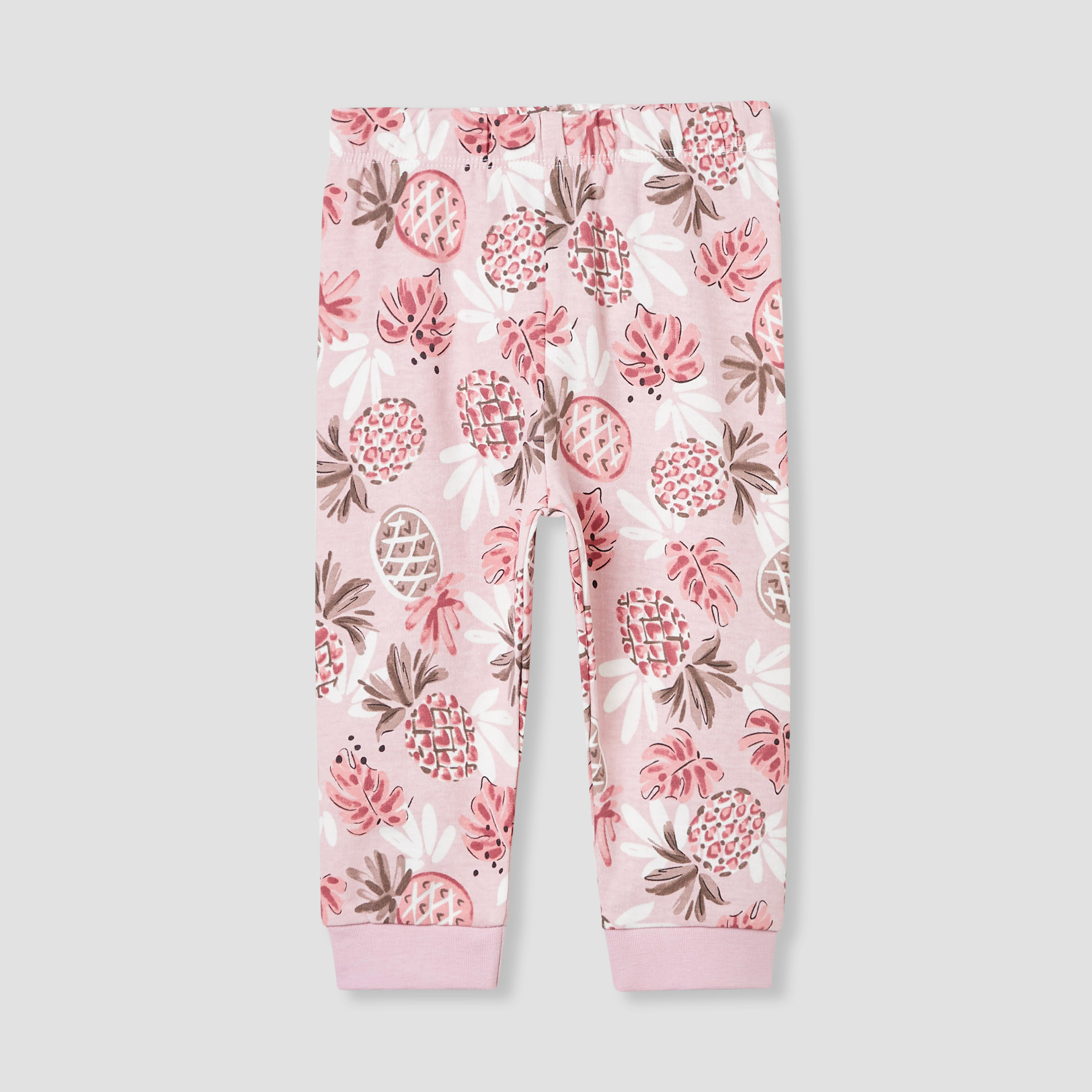 Juniors Pineapple Print T-shirt and Pyjama Set-baby-girls-clothing-nightwear-pyjamasets-image-3