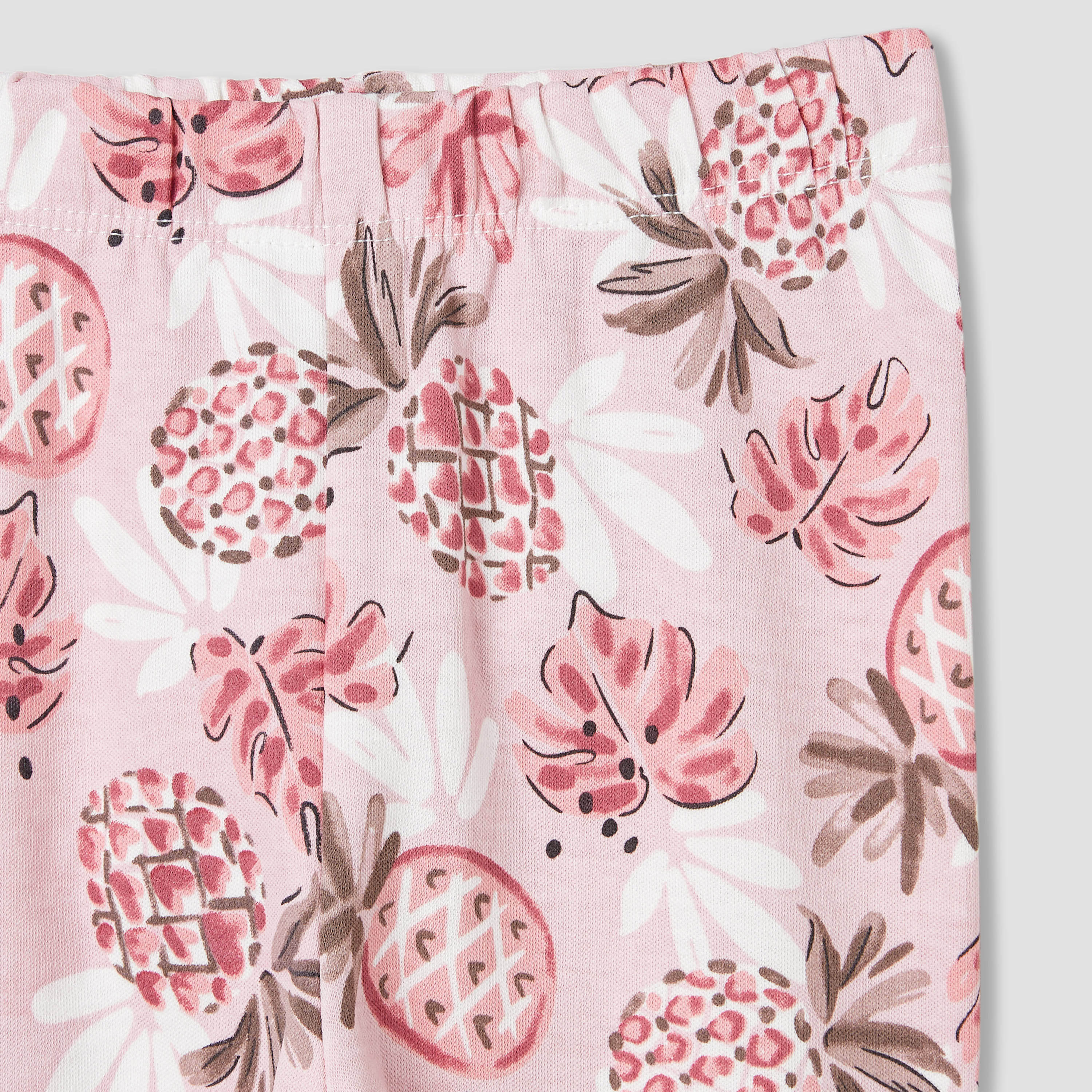 Juniors Pineapple Print T-shirt and Pyjama Set-baby-girls-clothing-nightwear-pyjamasets-image-6