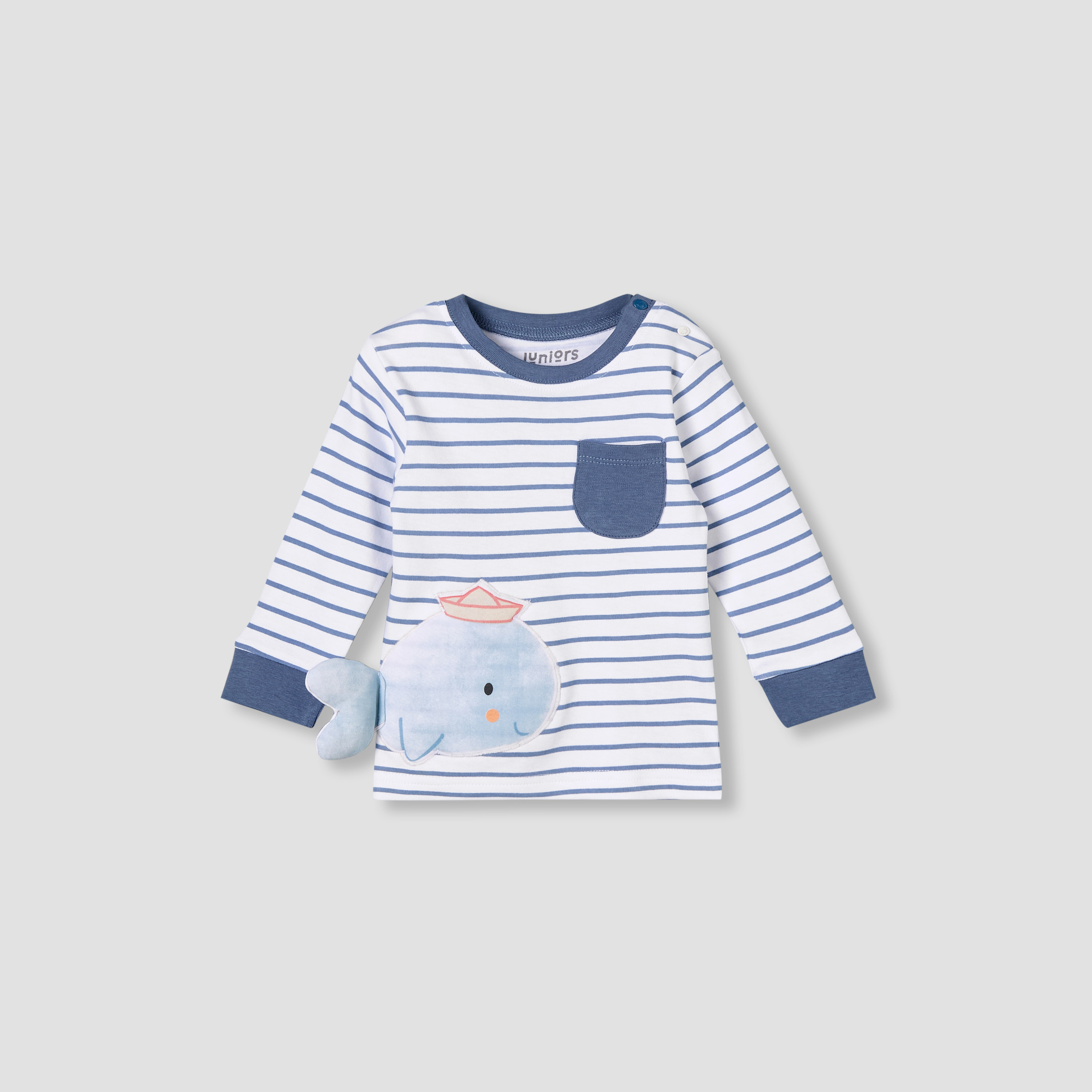 Juniors Cotton Round Neck Long Sleeve Pyjama Set with Print-baby-boys-clothing-nightwear-pyjamasets-image-3