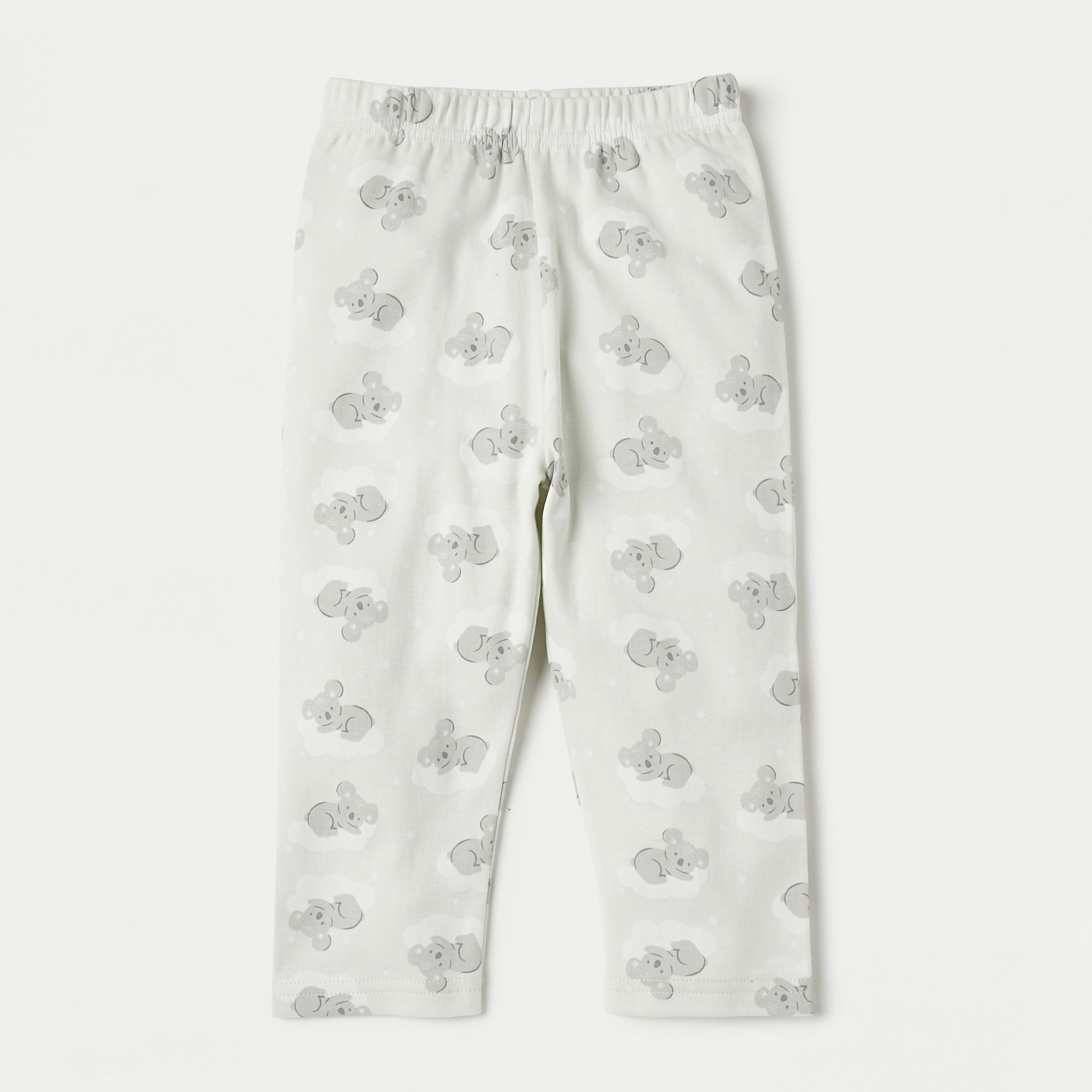 Juniors All-Over Koala Print Long Sleeves Shirt and Elasticated Pyjama Set-baby-boys-clothing-nightwear-pyjamasets-image-3