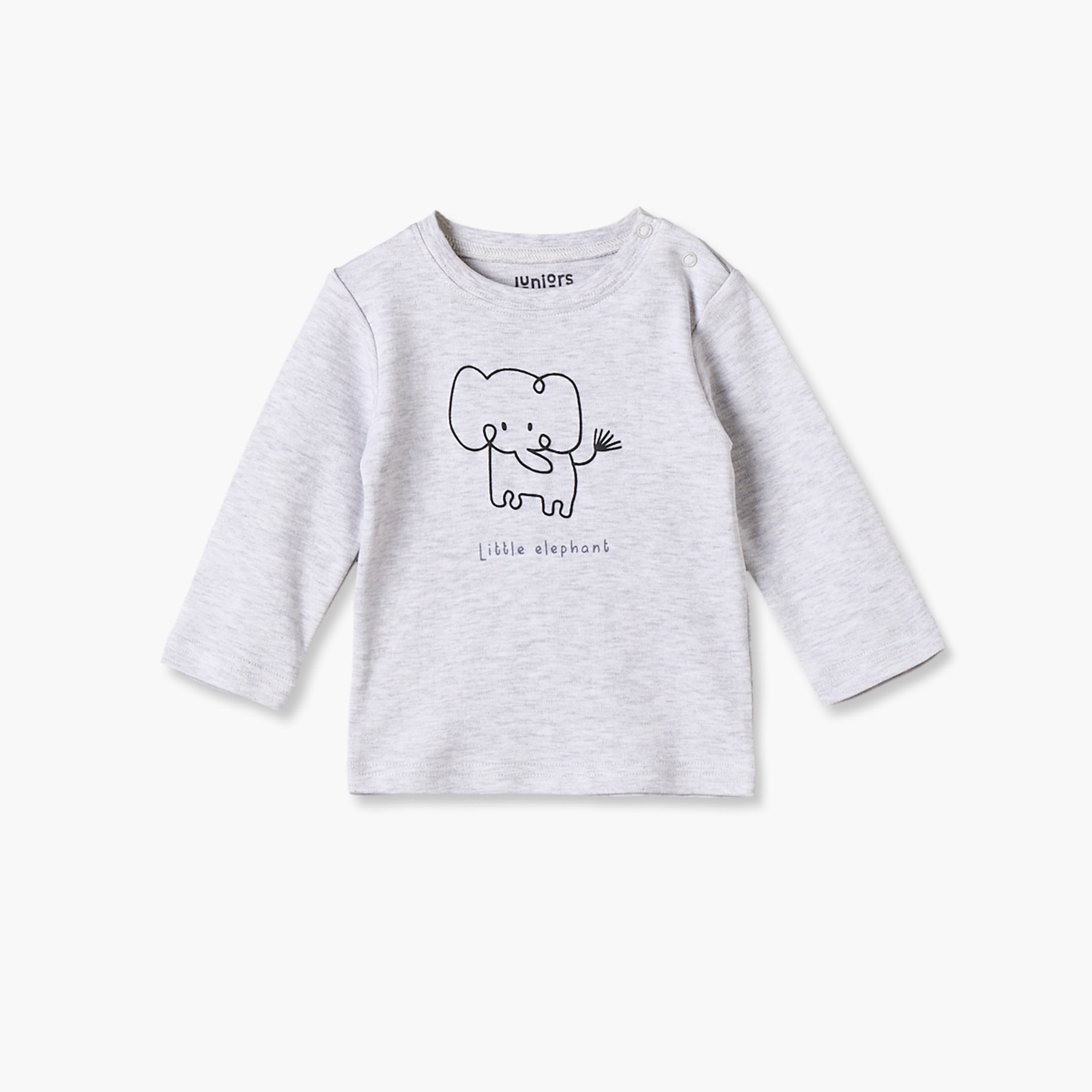 Juniors Cotton Crew Neck Long Sleeves Pyjama Set with Elephant Print-baby-boys-clothing-nightwear-pyjamasets-image-7