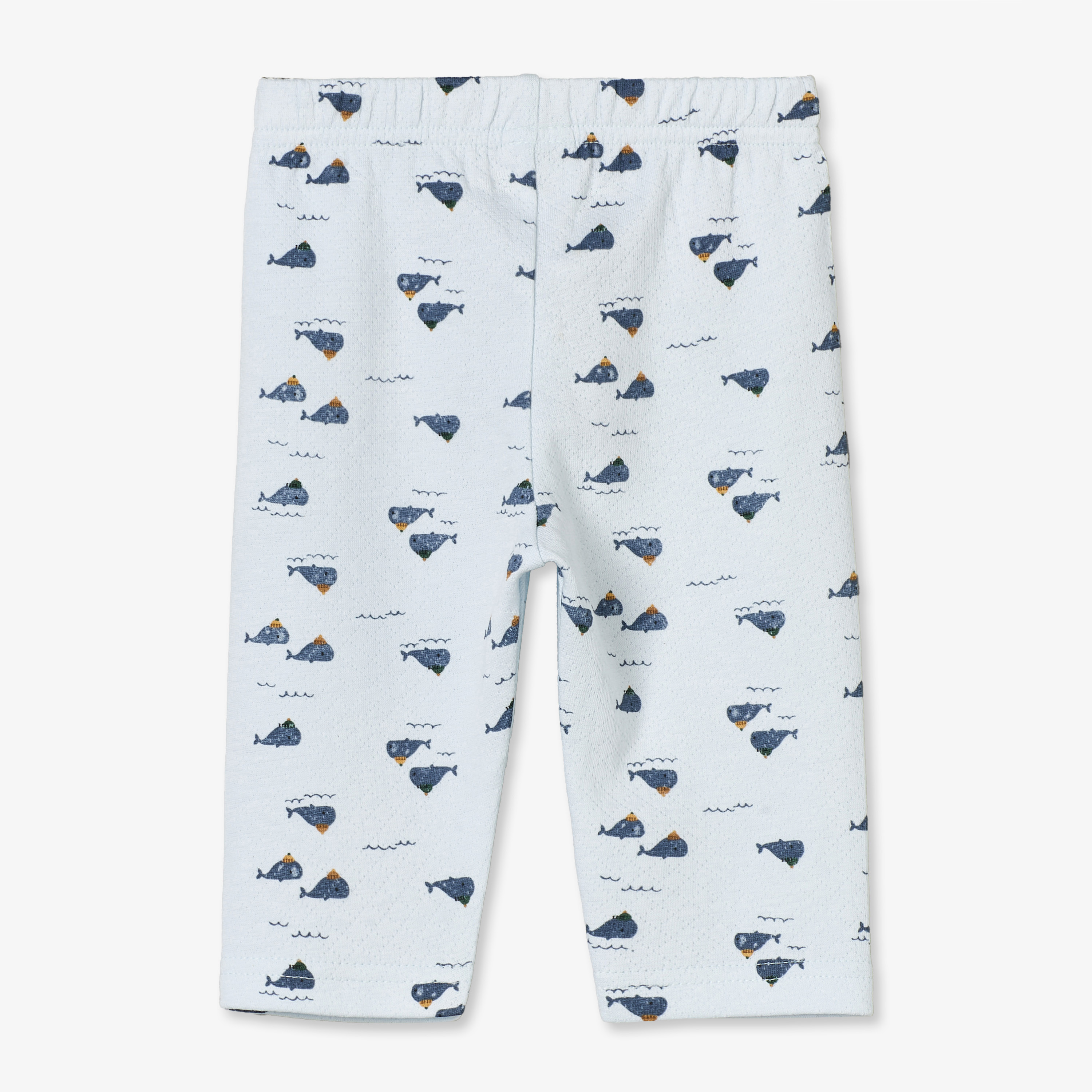 طقم بيجاما قطني بياقة وأكمام طويلة بطبعة حوت من جونيورز-baby-boys-clothing-nightwear-pyjamasets-image-6