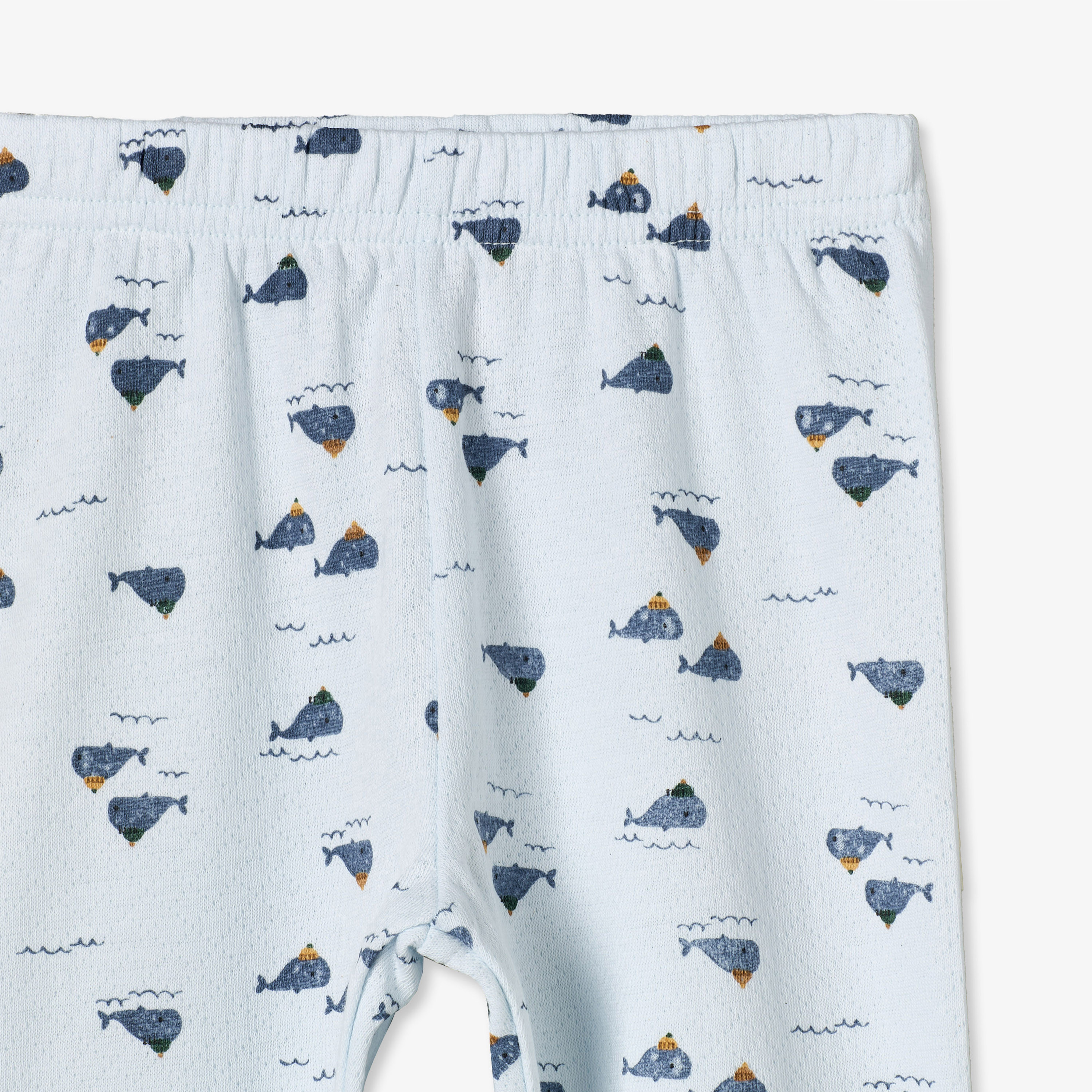 طقم بيجاما قطني بياقة وأكمام طويلة بطبعة حوت من جونيورز-baby-boys-clothing-nightwear-pyjamasets-image-9