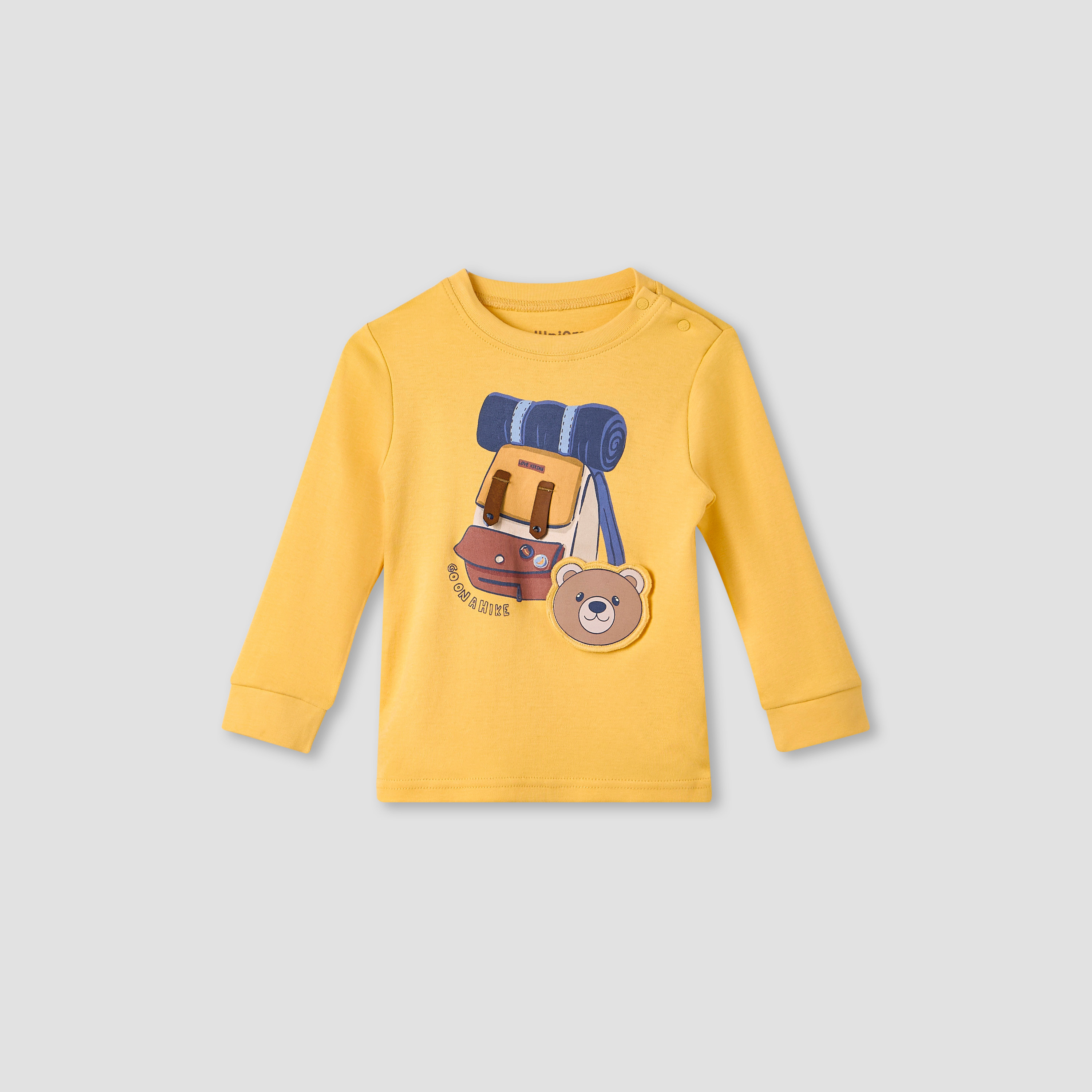 Juniors Tiger Print Long Sleeves T-shirt and Pyjama Set-baby-girls-clothing-nightwear-pyjamasets-image-3