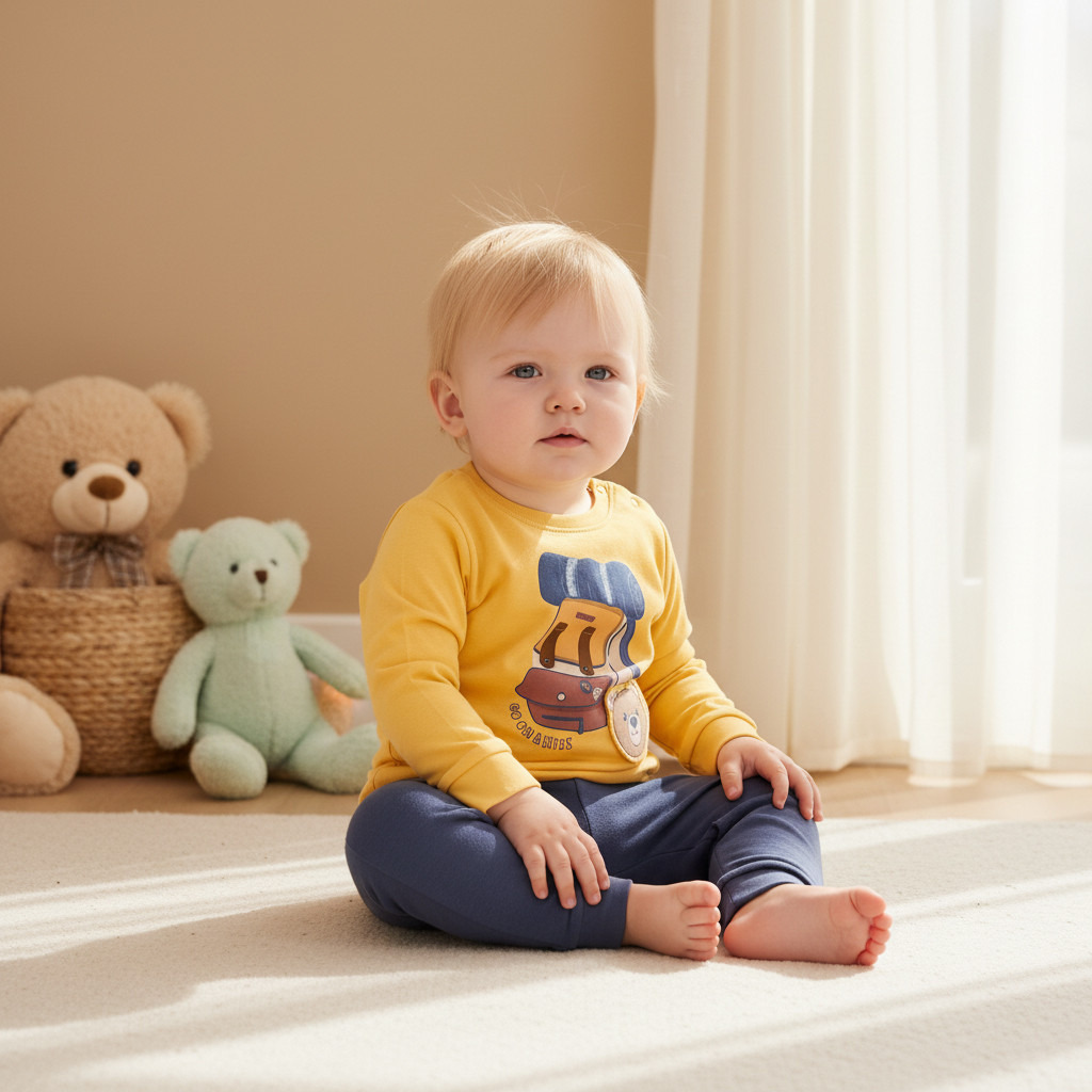 Juniors Tiger Print Long Sleeves T-shirt and Pyjama Set-baby-girls-clothing-nightwear-pyjamasets-image-9