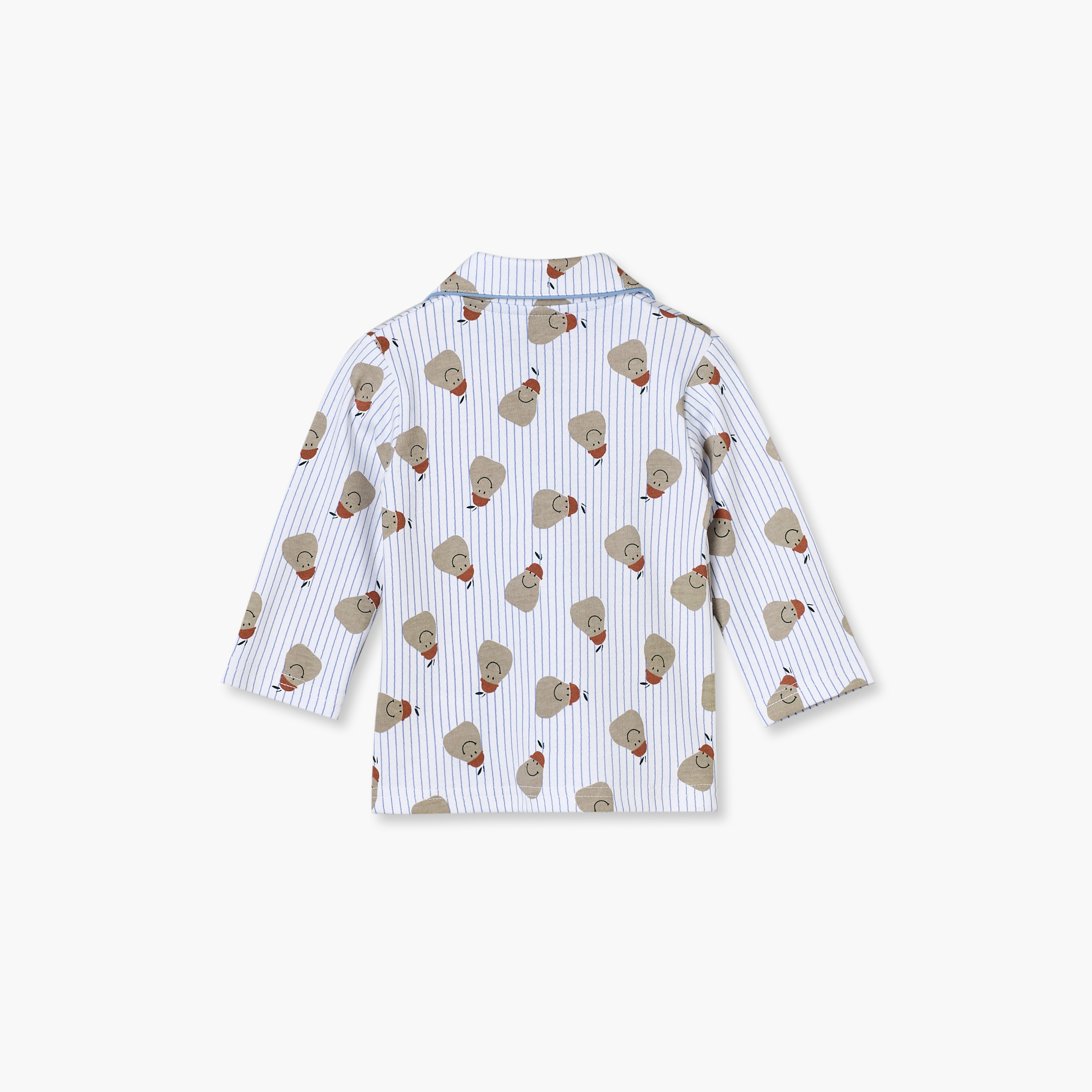 طقم بيجاما قطني بياقة وأكمام طويلة بطبعة كمثرى من جونيورز-baby-boys-clothing-nightwear-pyjamasets-image-5
