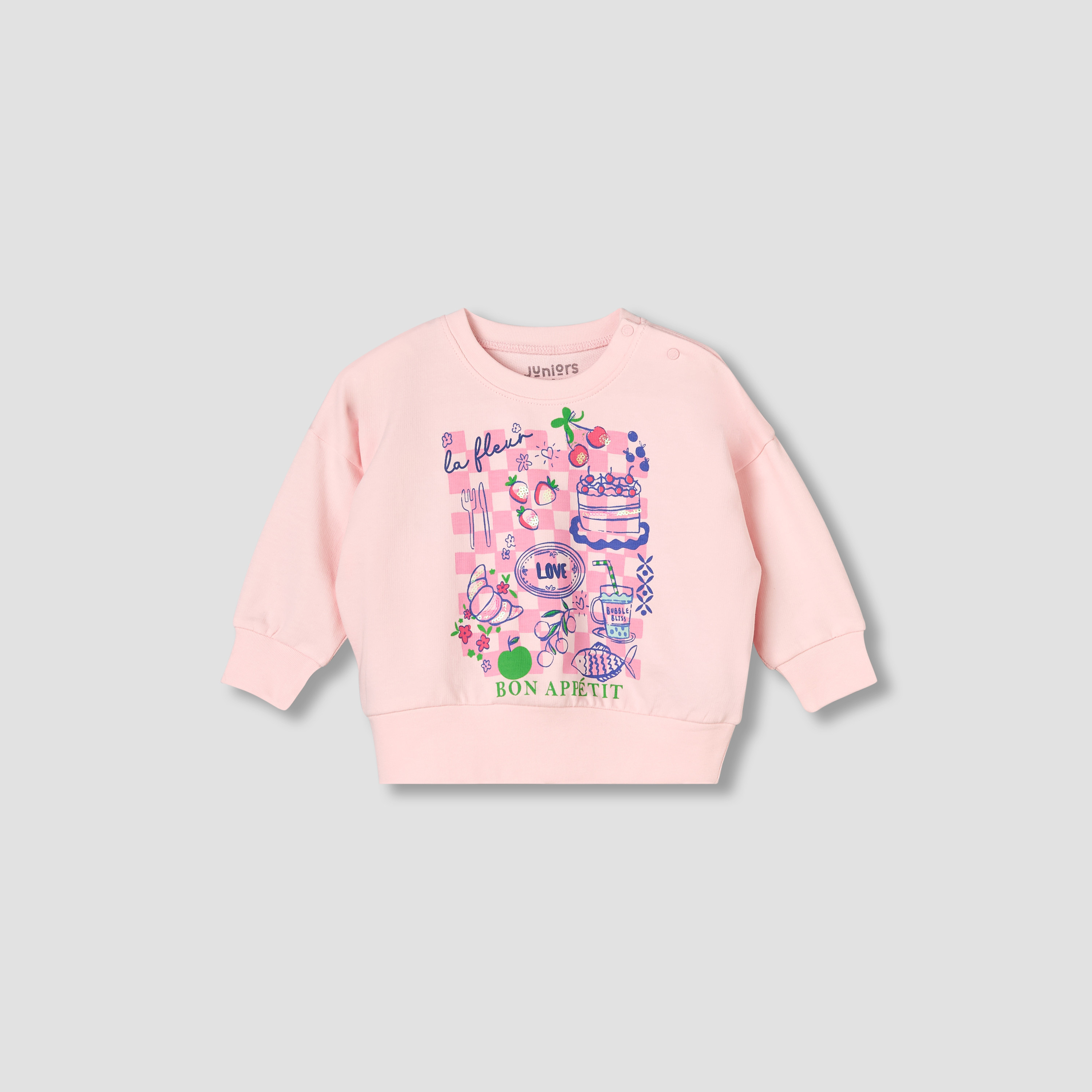 Juniors Cotton Round Neck Long Sleeve Pyjama Set with Print-baby-girls-clothing-nightwear-pyjamasets-image-3