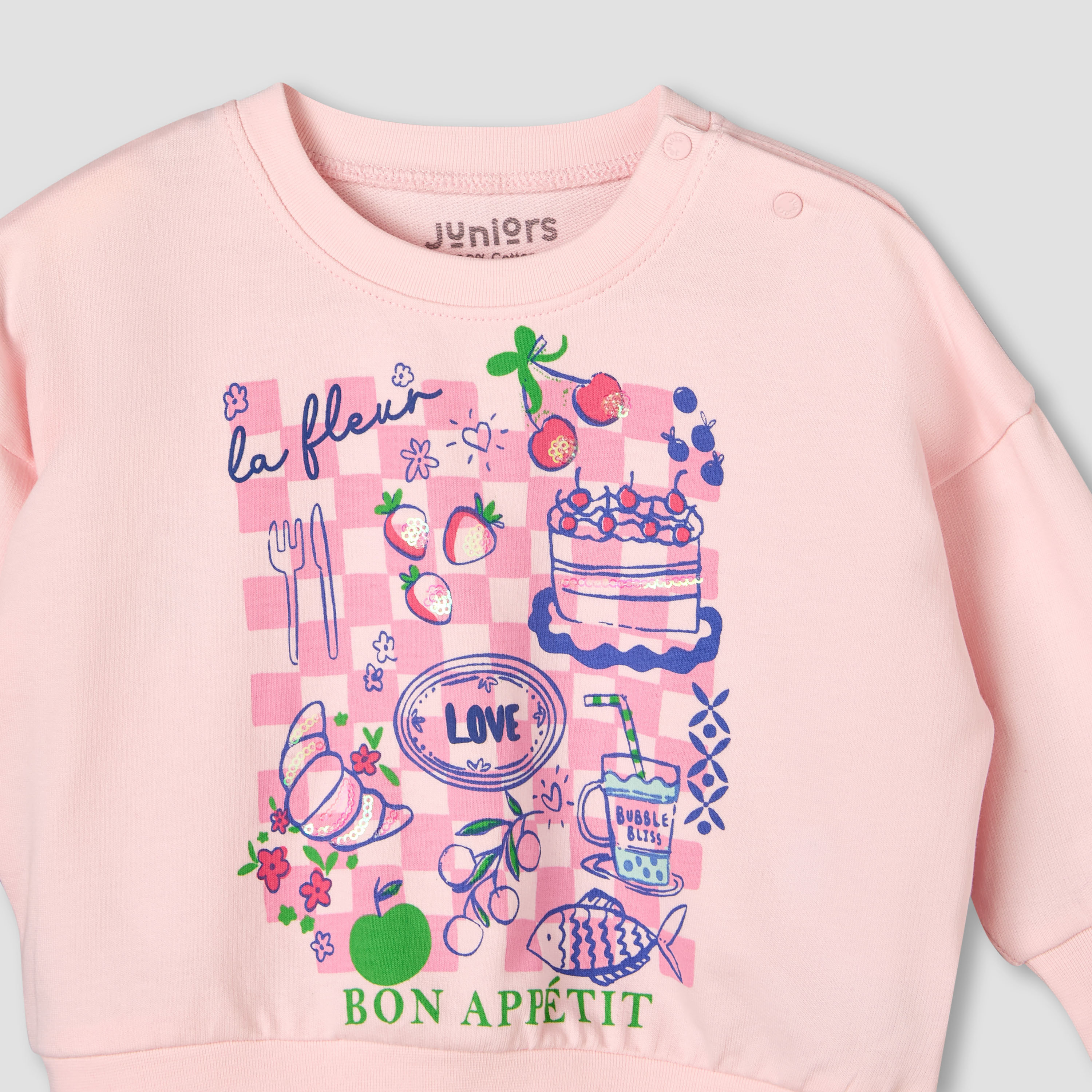 Juniors Cotton Round Neck Long Sleeve Pyjama Set with Print-baby-girls-clothing-nightwear-pyjamasets-image-5