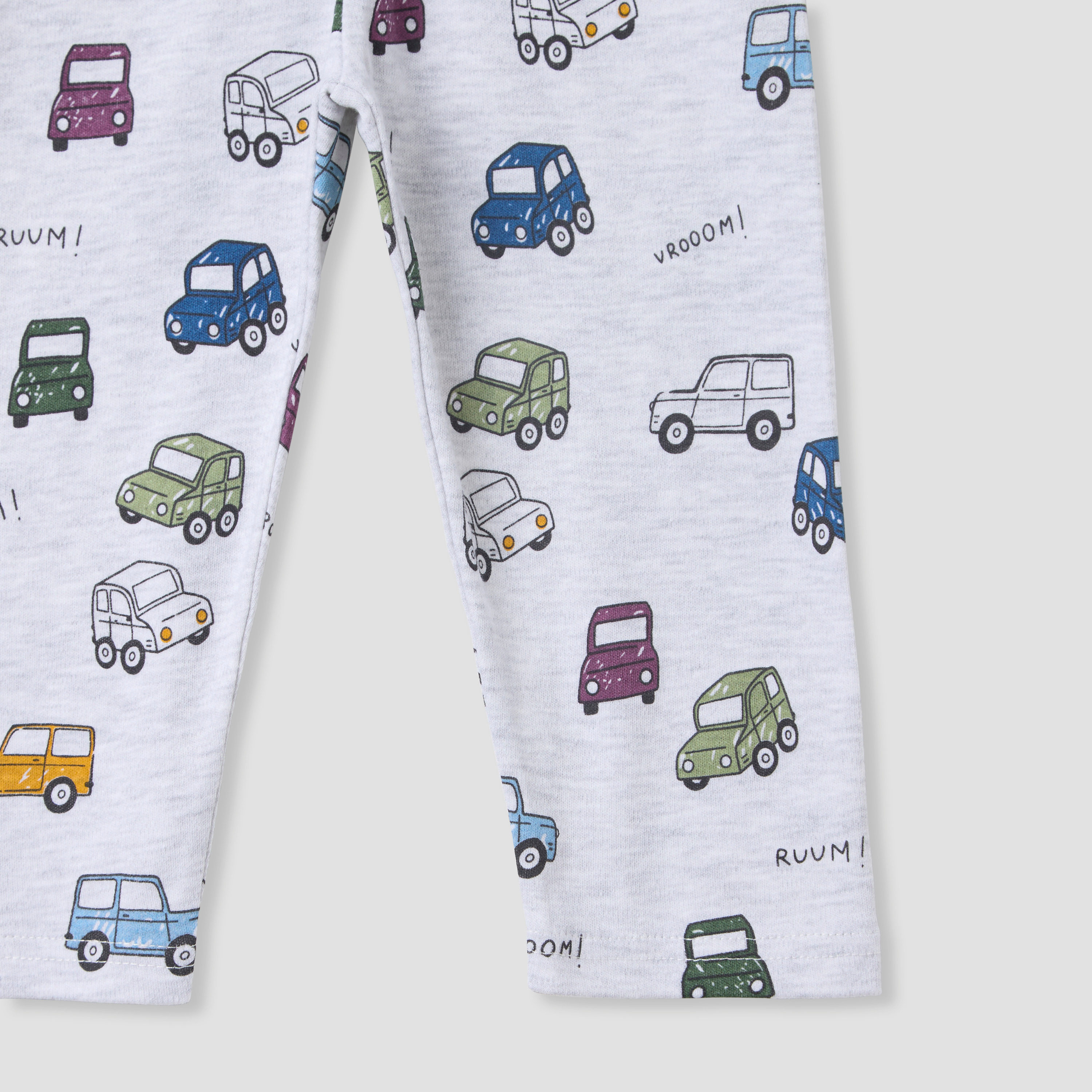 Juniors Vehicle Print Long Sleeve Shirt and Pyjama Set-baby-boys-clothing-nightwear-pyjamasets-image-7