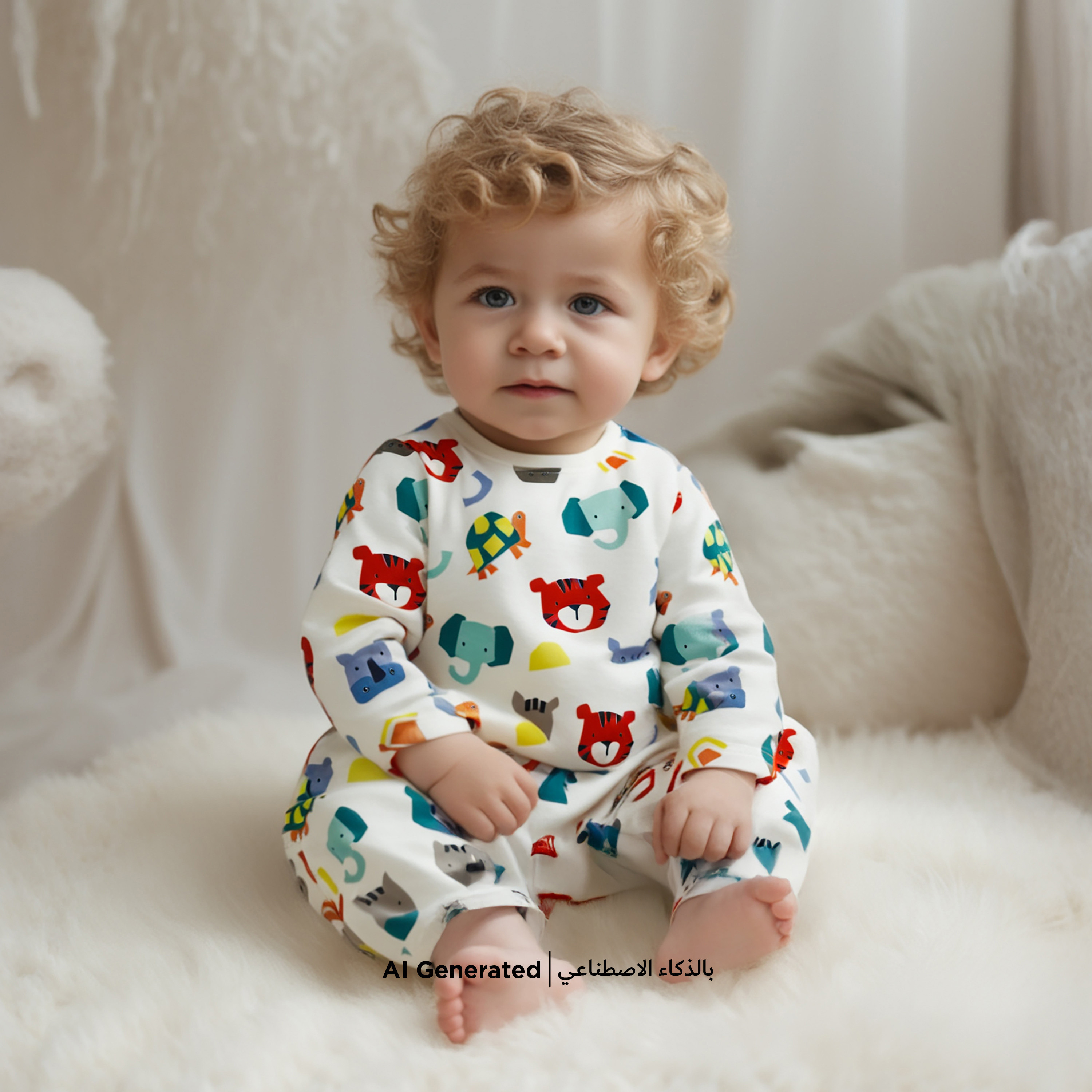 طقم بنطلون بيجاما وتيشيرت بطبعات من جونيورز-baby-boys-clothing-nightwear-pyjamasets-image-1