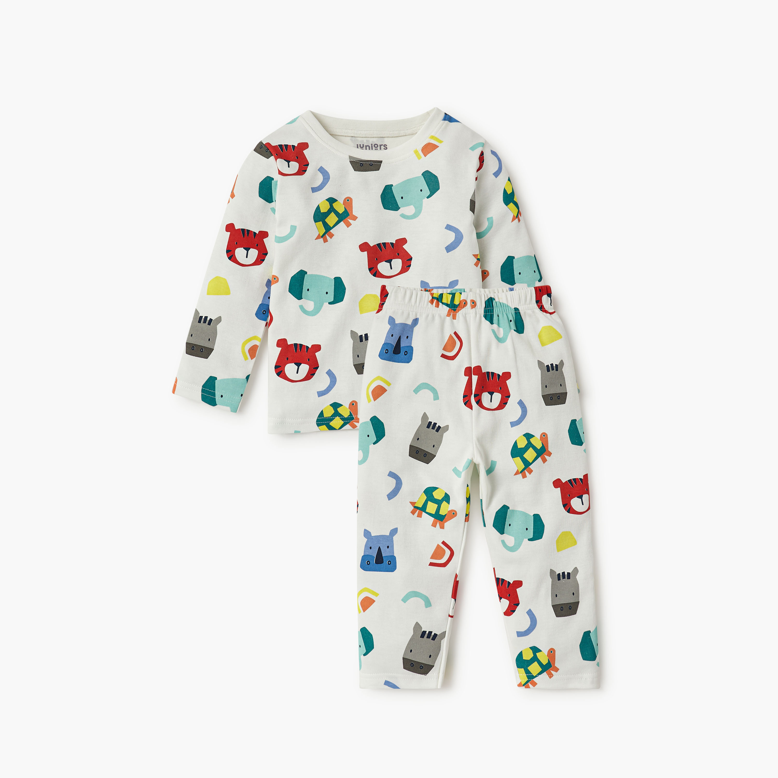 طقم بنطلون بيجاما وتيشيرت بطبعات من جونيورز-baby-boys-clothing-nightwear-pyjamasets-image-2