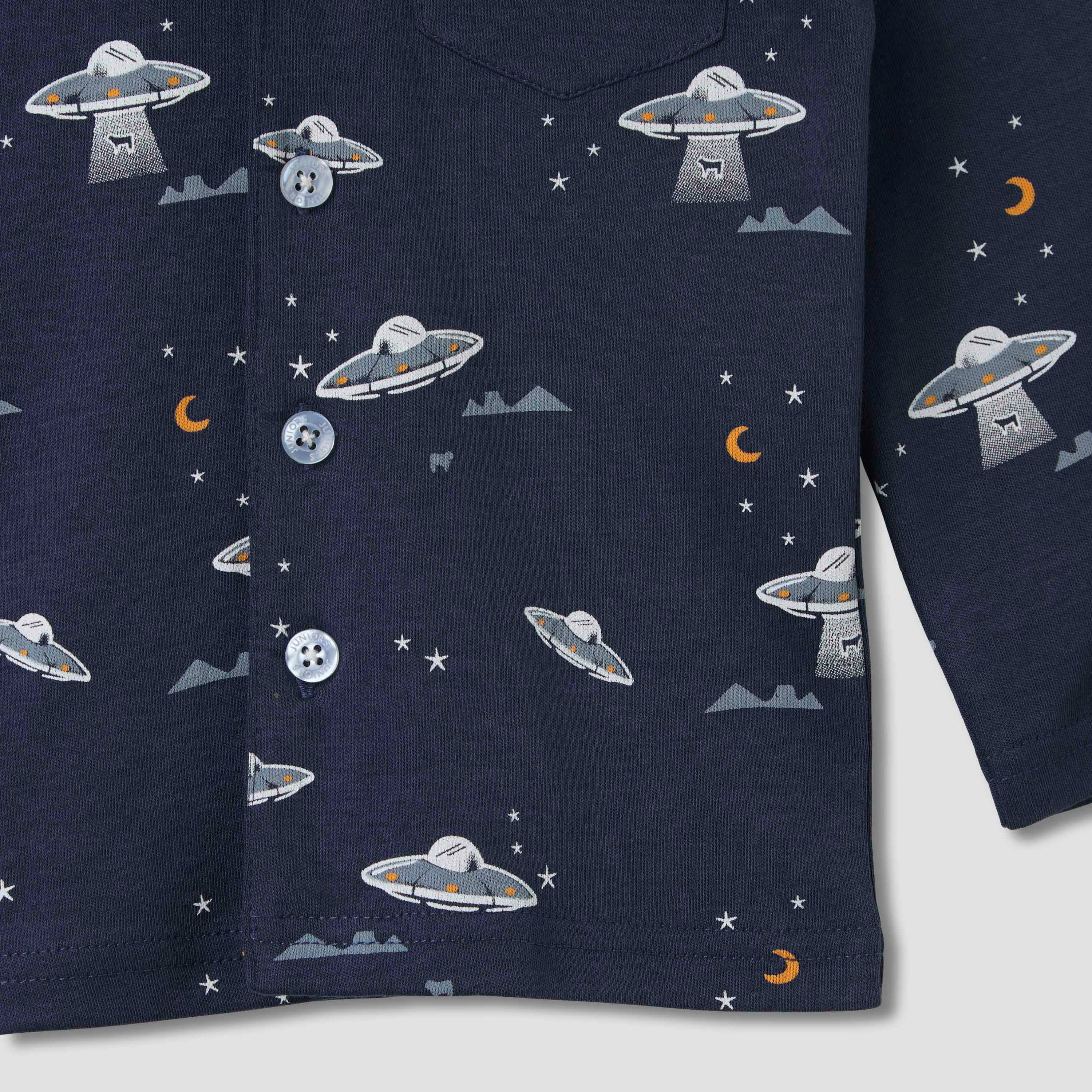 Juniors Printed Long Sleeve Shirt and Pyjama Set-baby-boys-clothing-nightwear-pyjamasets-image-5