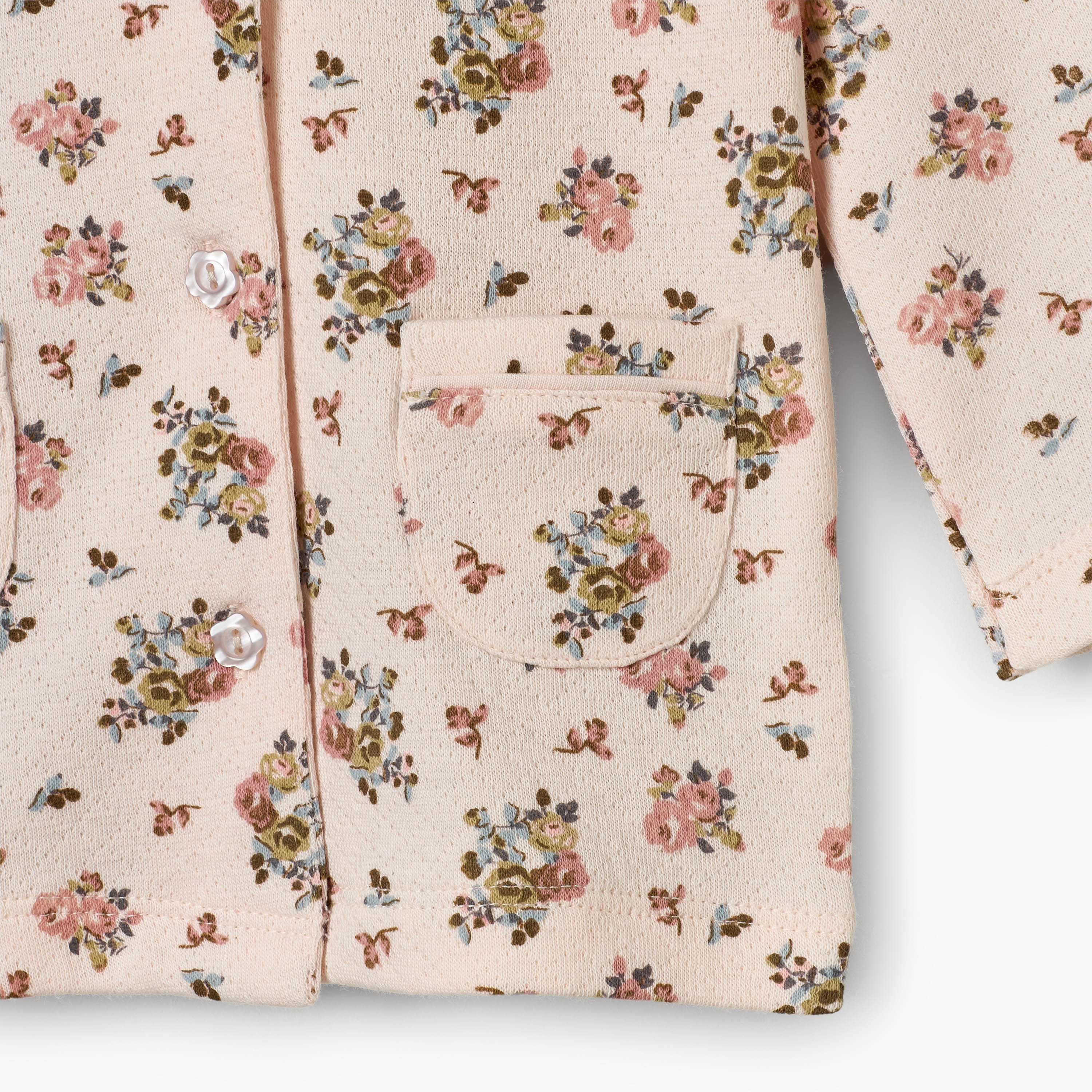Juniors Cotton Collared Long Sleeves Pyjama Set with Floral Print-baby-girls-clothing-nightwear-pyjamasets-image-8