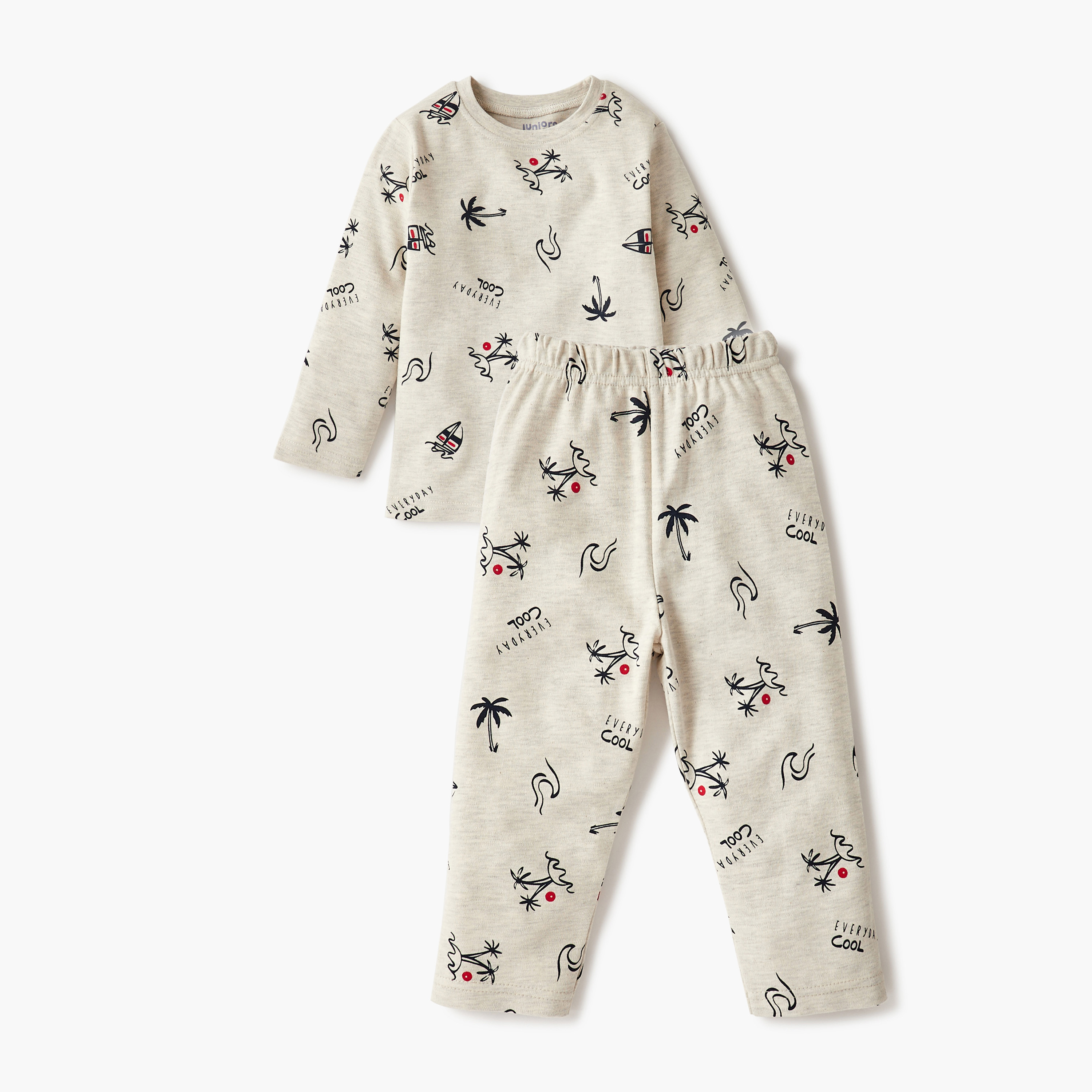 Juniors All-Over Floral Print T-shirt and Pyjama Set-baby-girls-clothing-nightwear-pyjamasets-image-2