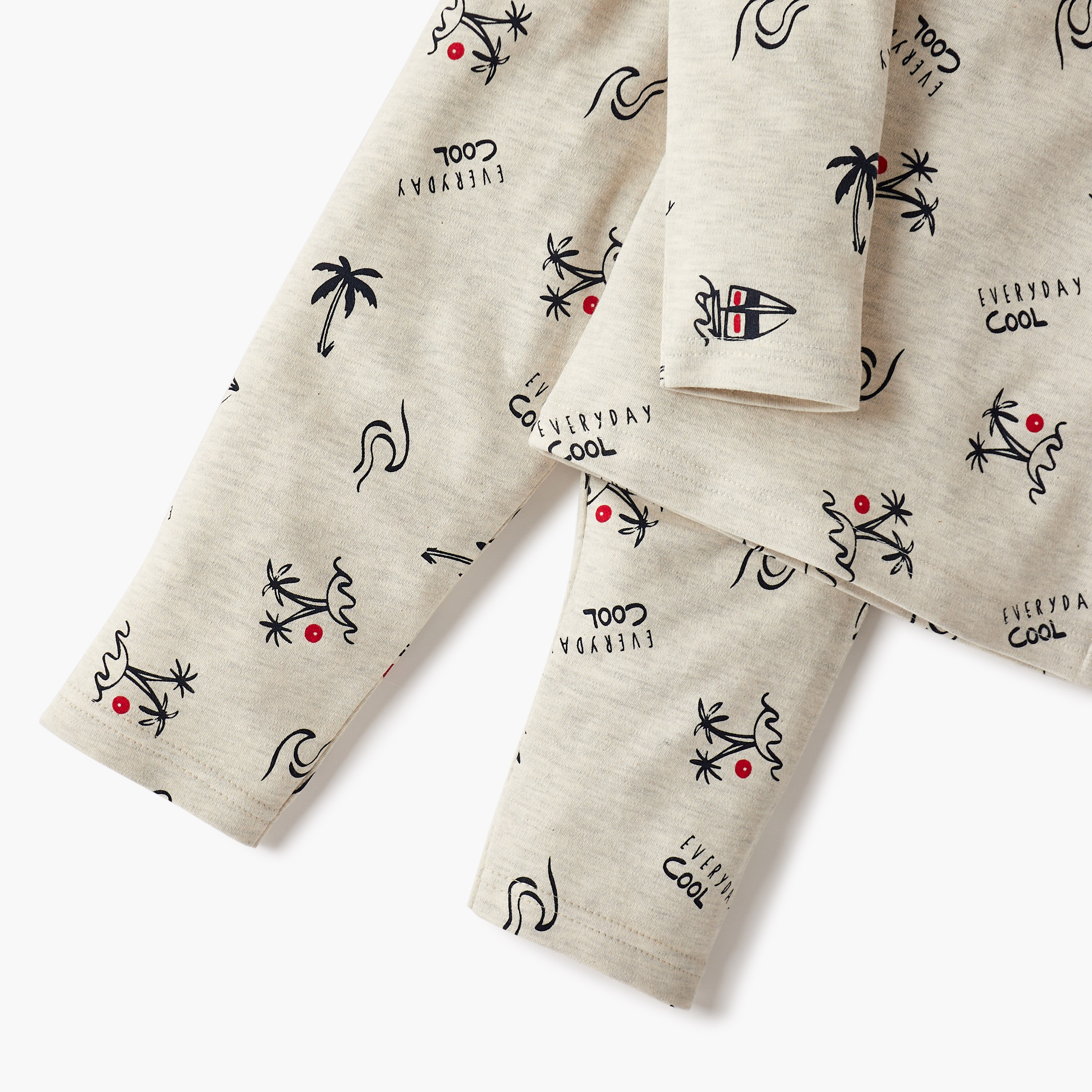 Juniors All-Over Floral Print T-shirt and Pyjama Set-baby-girls-clothing-nightwear-pyjamasets-image-6