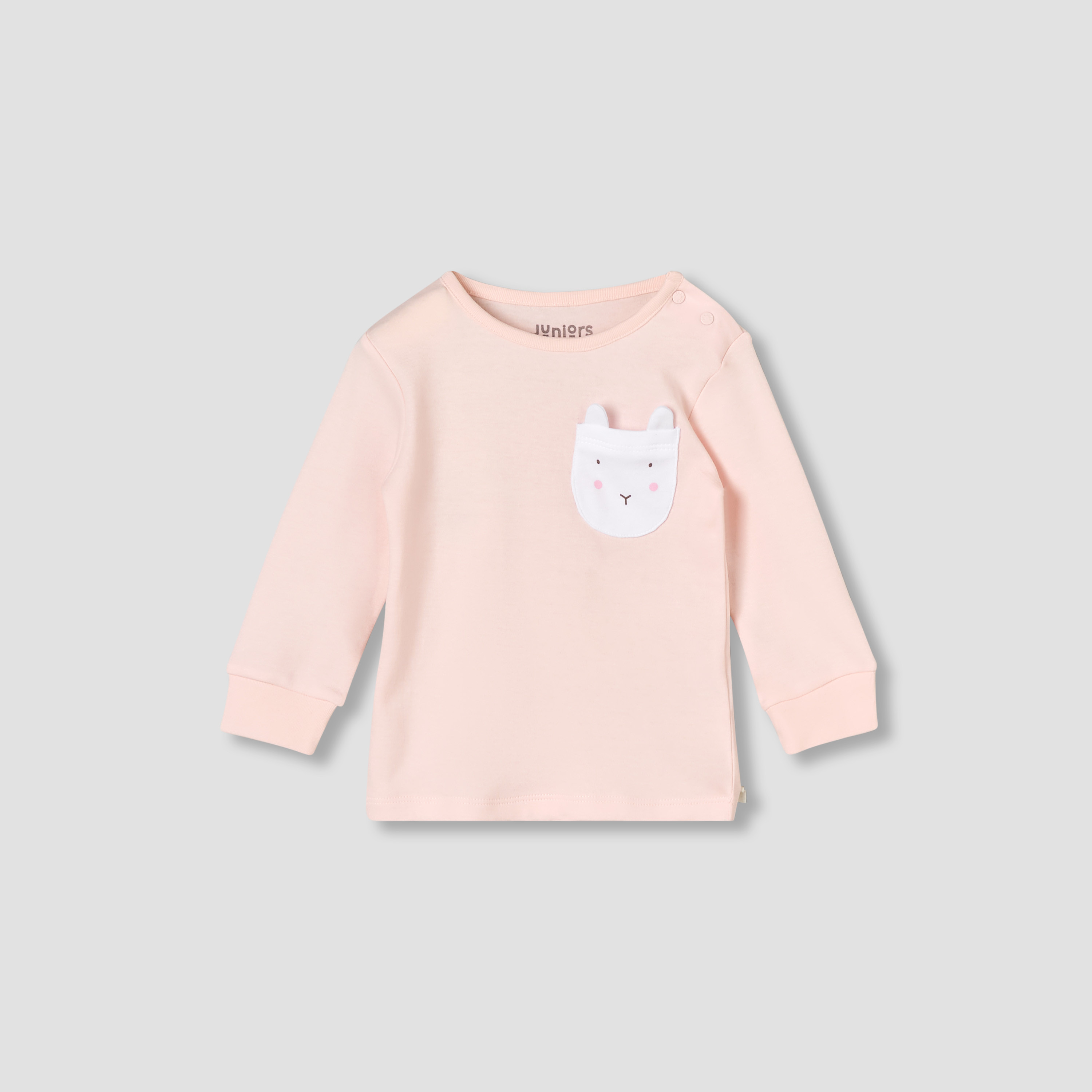 Juniors Cotton Round Neck Long Sleeve Pyjama Set with Bunny Print-baby-girls-clothing-nightwear-pyjamasets-image-3