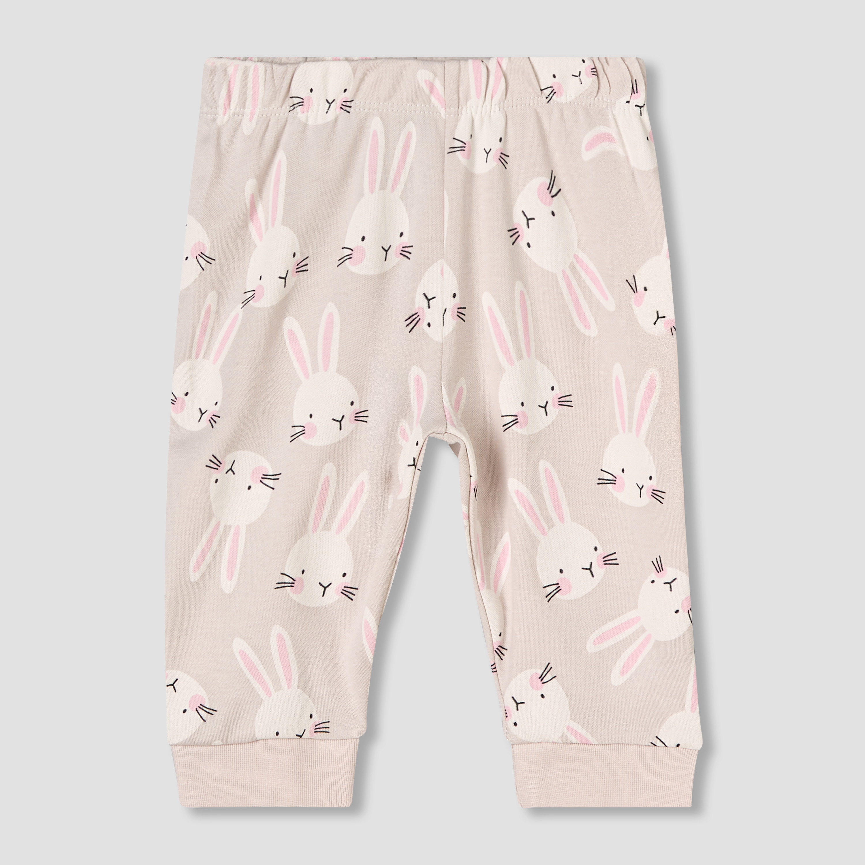 Juniors Cotton Round Neck Long Sleeve Pyjama Set with Bunny Print-baby-girls-clothing-nightwear-pyjamasets-image-4