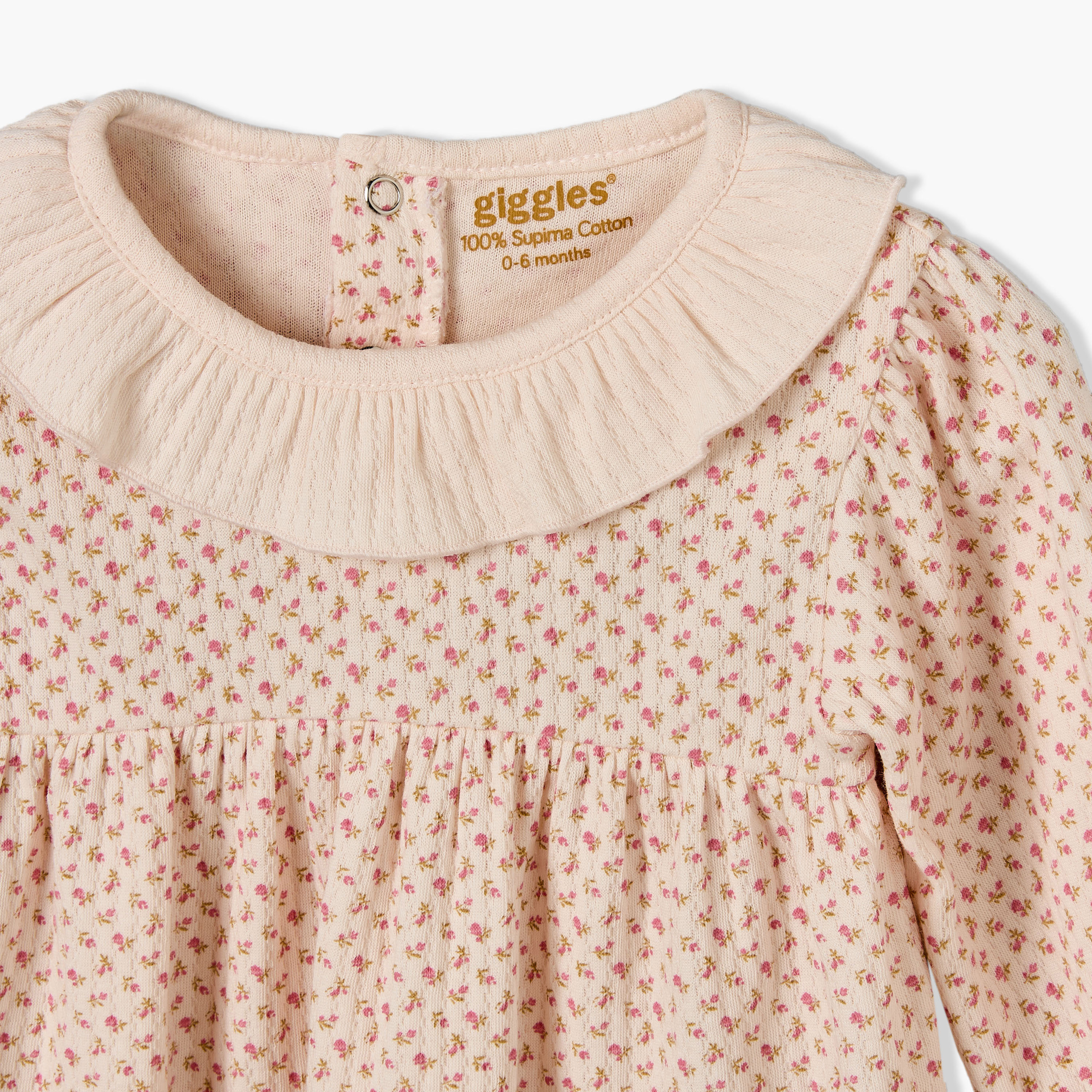 Giggles Cotton Round Long Sleeves Pyjama Set with Floral Print-baby-girls-clothing-nightwear-pyjamasets-image-7