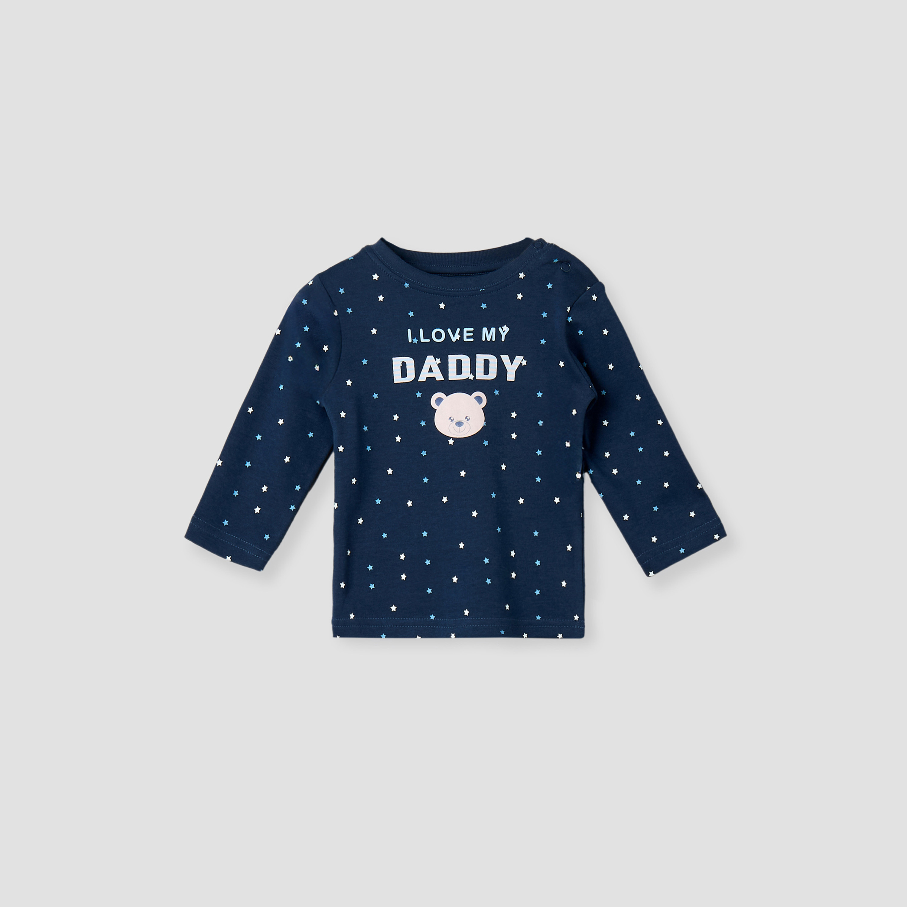 Pack of 4 Juniors Cotton Long Sleeves Pyjama Set with Star Print-baby-boys-clothing-nightwear-pyjamasets-image-8