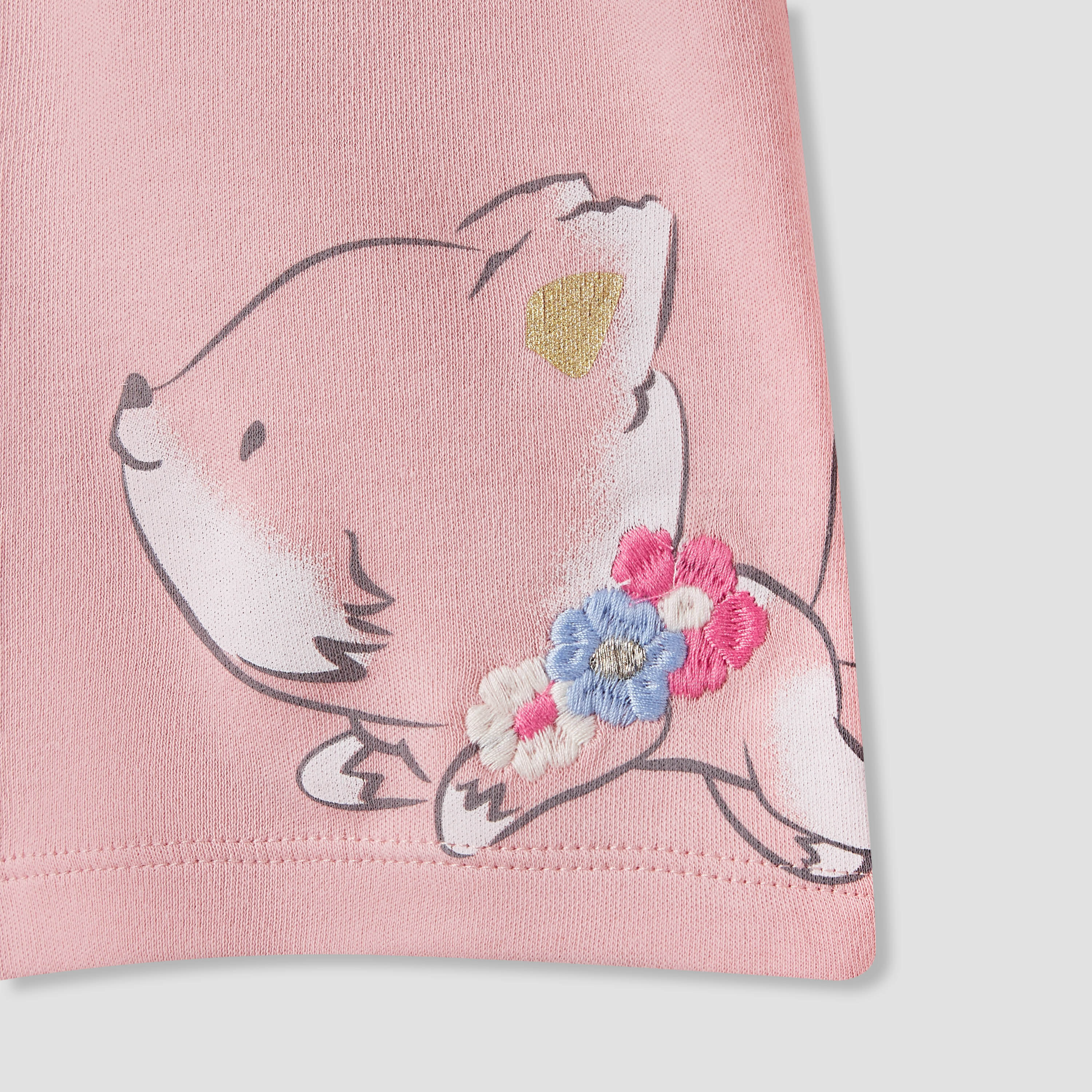 Juniors Fox Print Long Sleeve T-shirt and Pyjama Set-baby-girls-clothing-nightwear-pyjamasets-image-5
