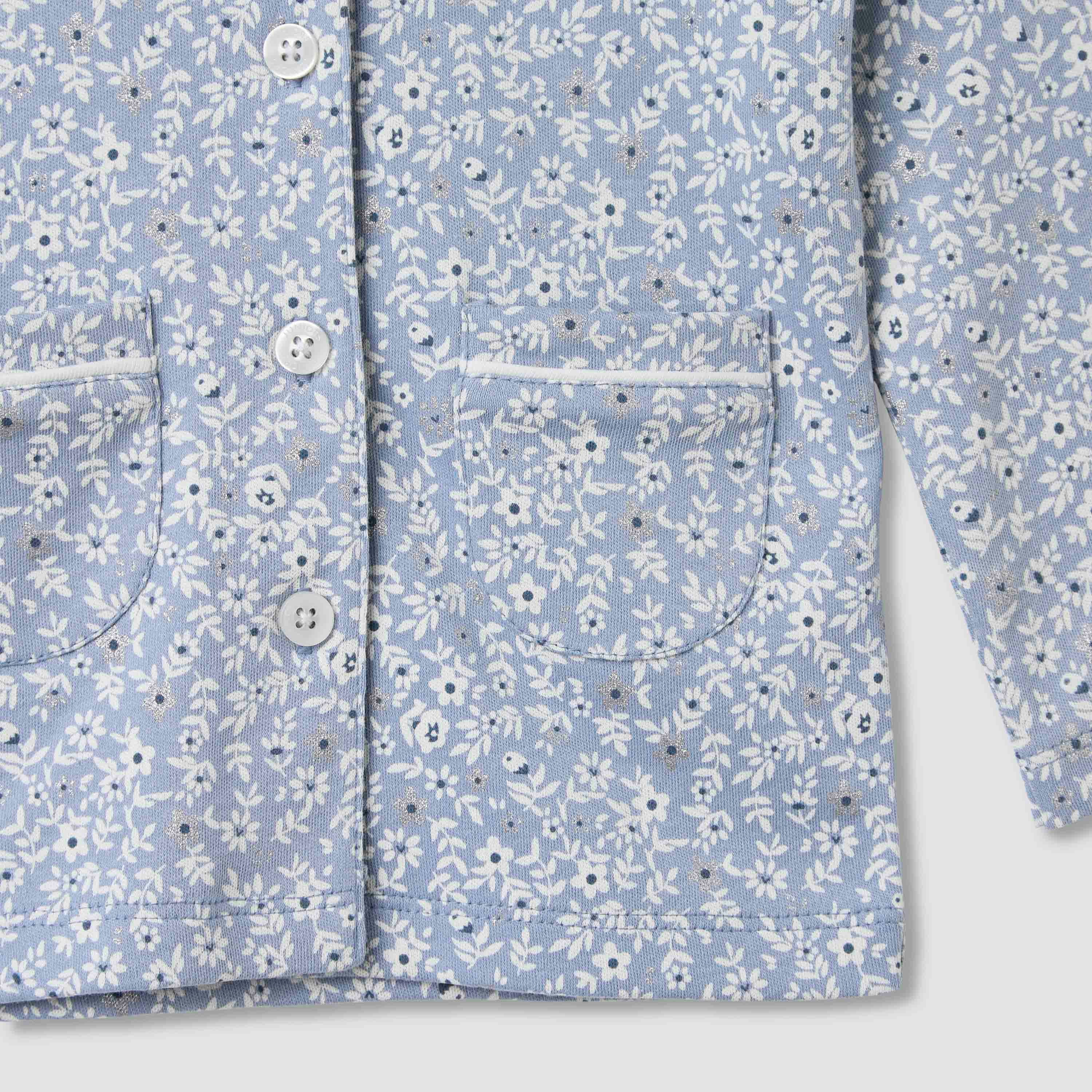 Juniors Floral Print Long Sleeve Shirt and Pyjama Set-baby-girls-clothing-nightwear-pyjamasets-image-5