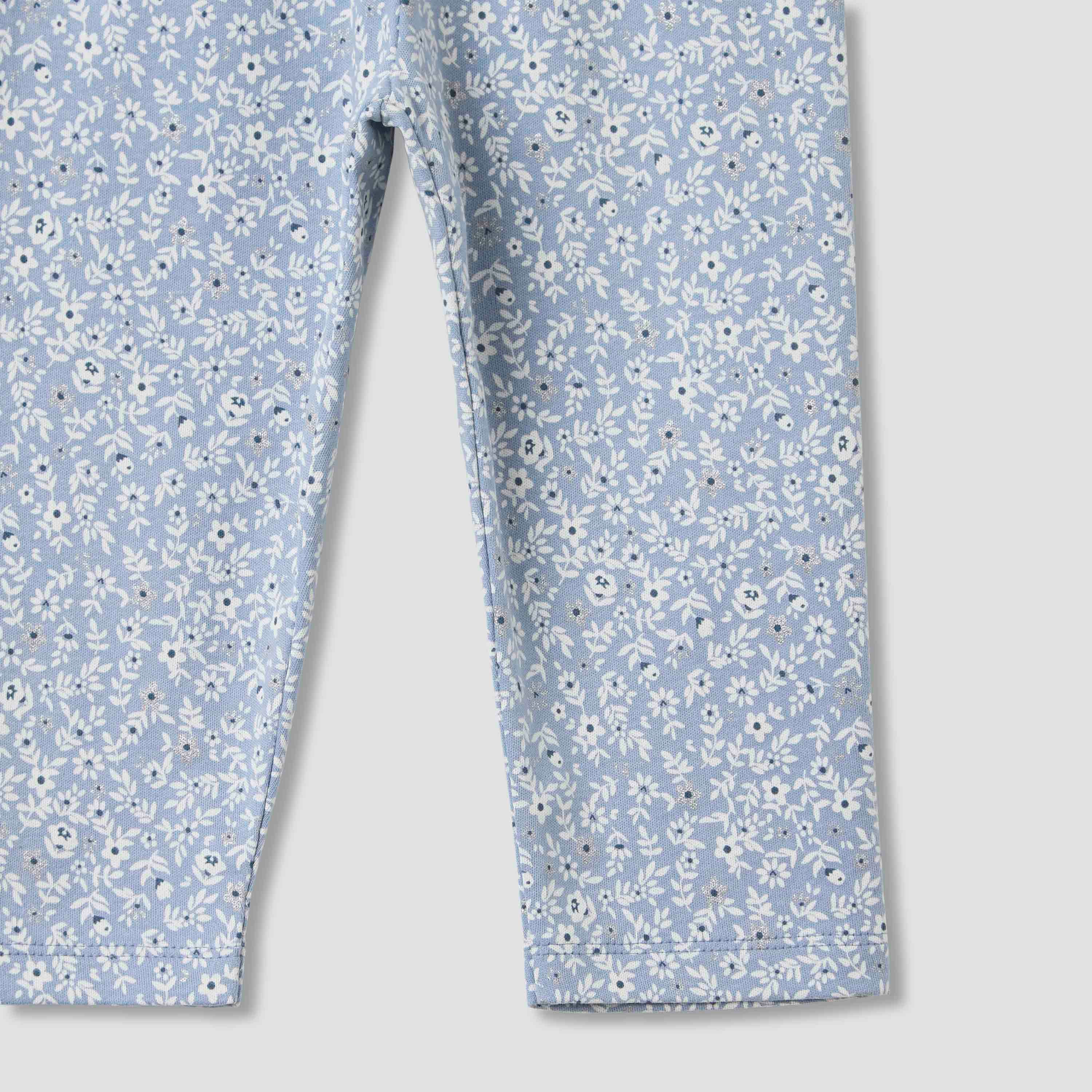 Juniors Floral Print Long Sleeve Shirt and Pyjama Set-baby-girls-clothing-nightwear-pyjamasets-image-7