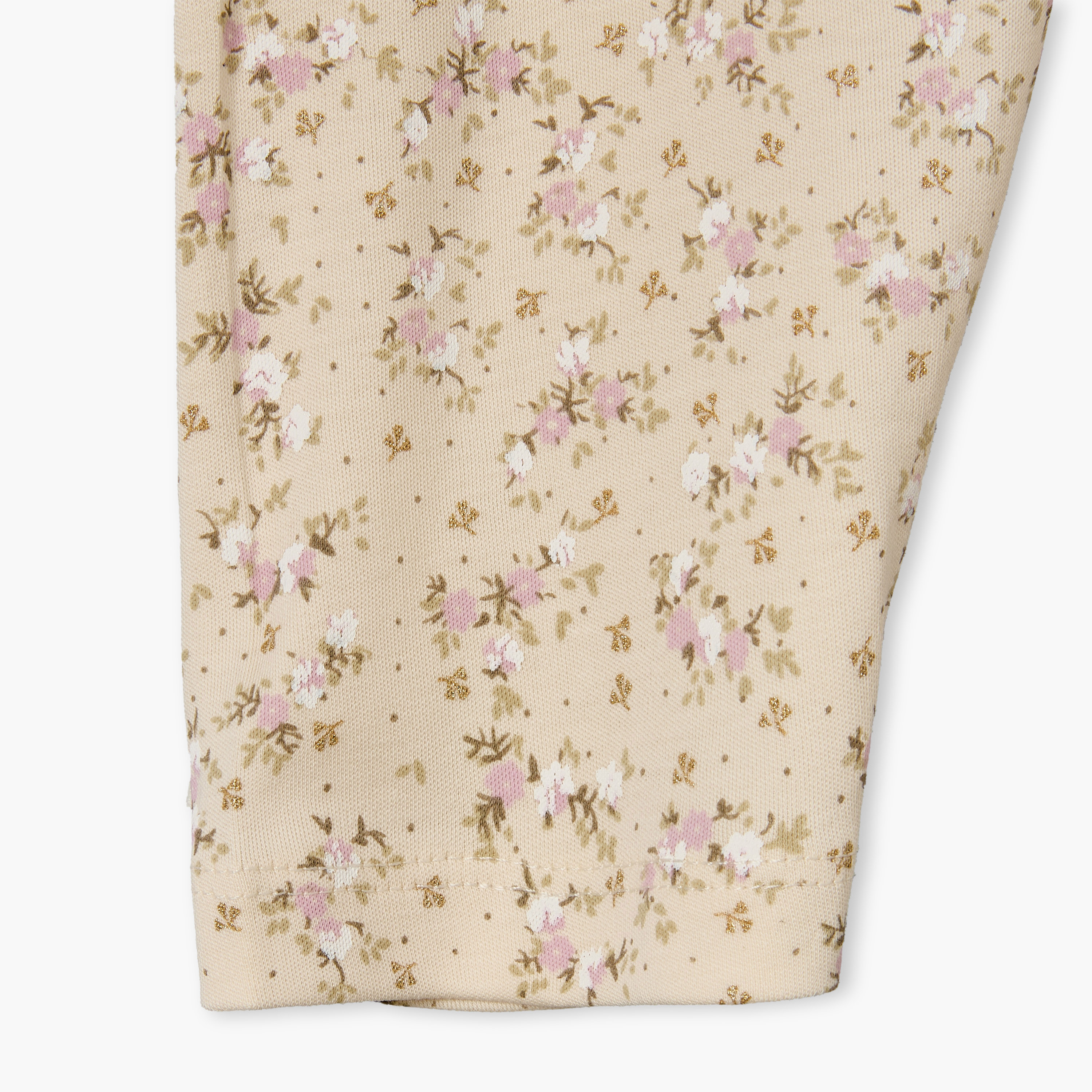طقم بيجاما قطن بأكمام طويلة وياقة ضيقة وطبعات زهور من جيجلز-baby-girls-clothing-nightwear-pyjamasets-image-10