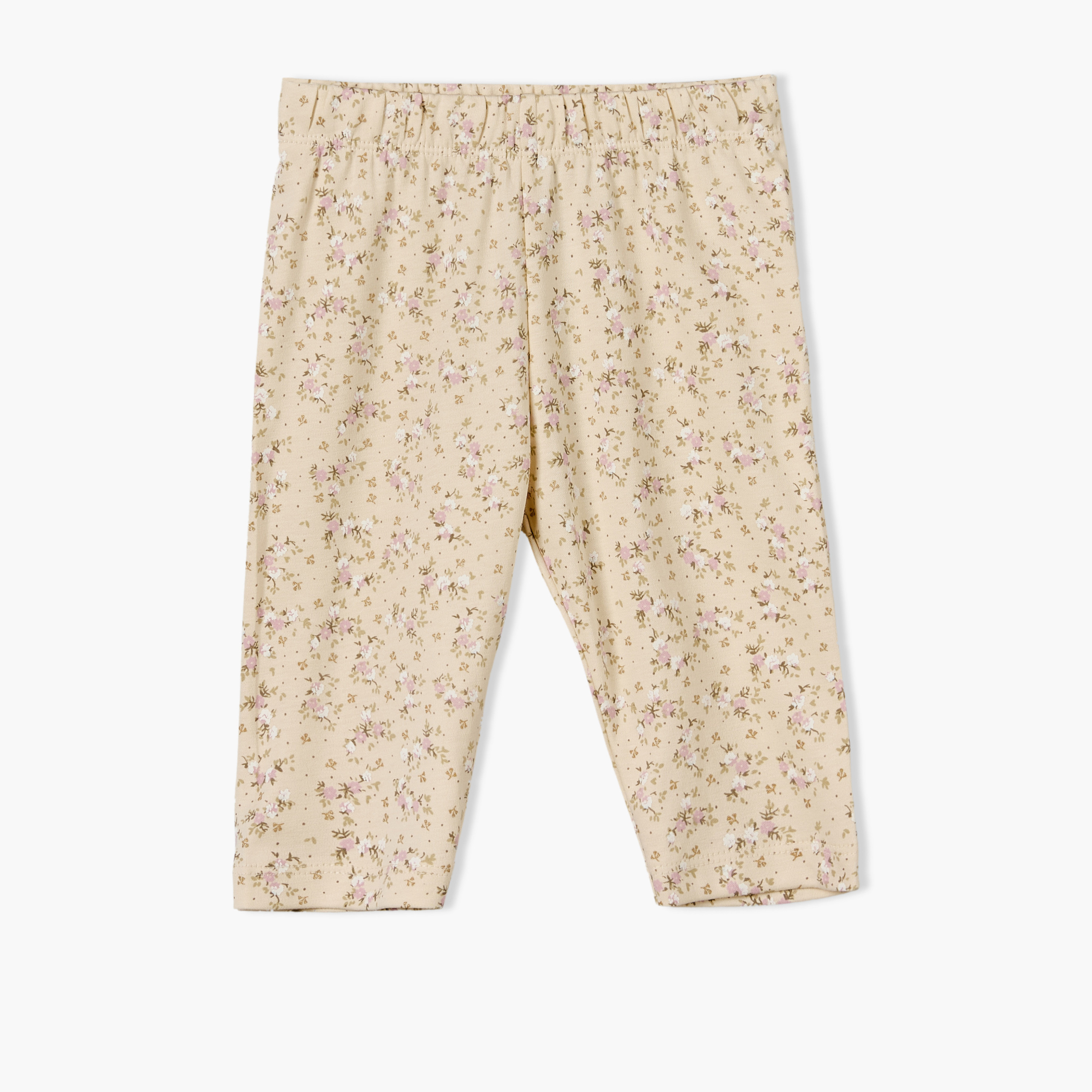 طقم بيجاما قطن بأكمام طويلة وياقة ضيقة وطبعات زهور من جيجلز-baby-girls-clothing-nightwear-pyjamasets-image-3