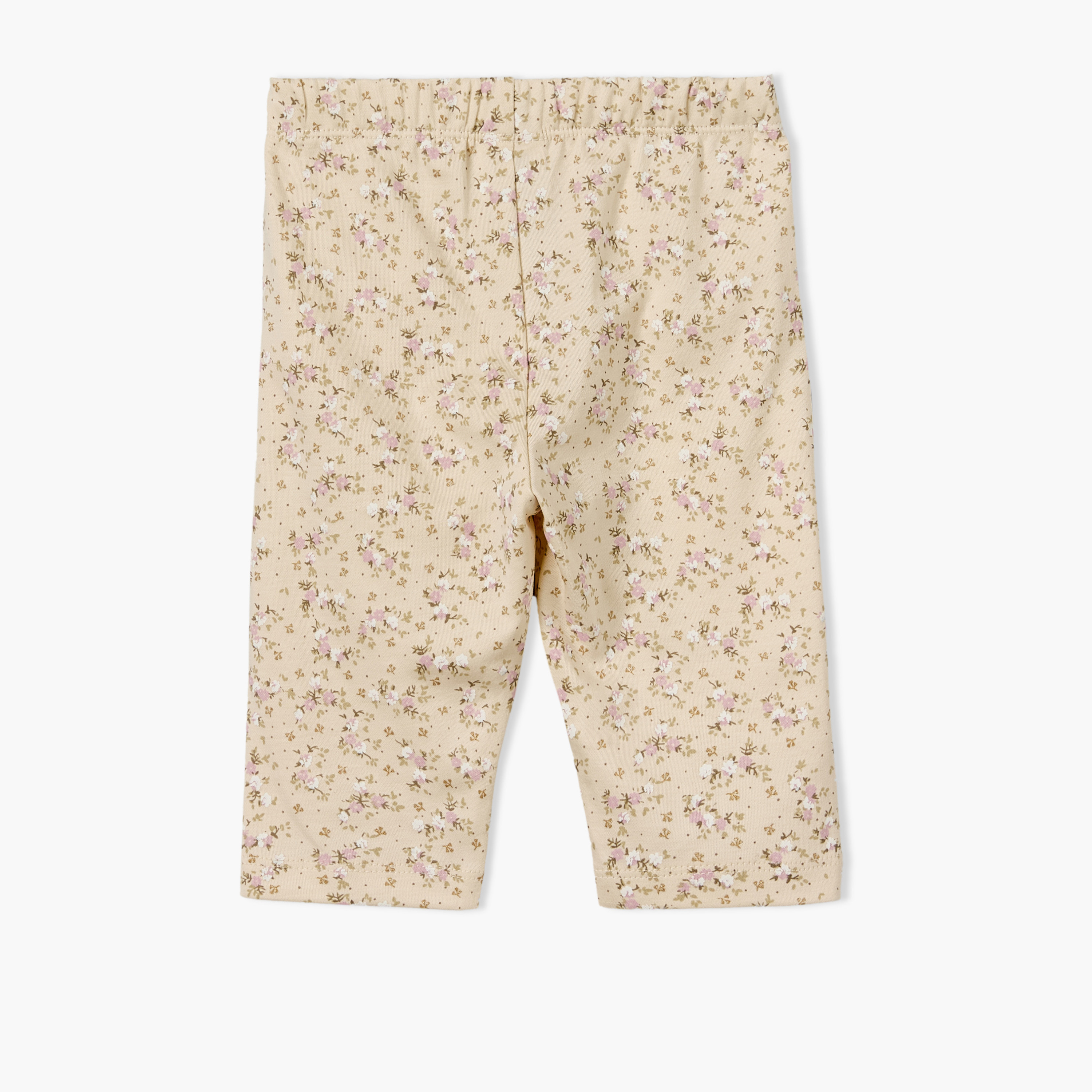 طقم بيجاما قطن بأكمام طويلة وياقة ضيقة وطبعات زهور من جيجلز-baby-girls-clothing-nightwear-pyjamasets-image-5