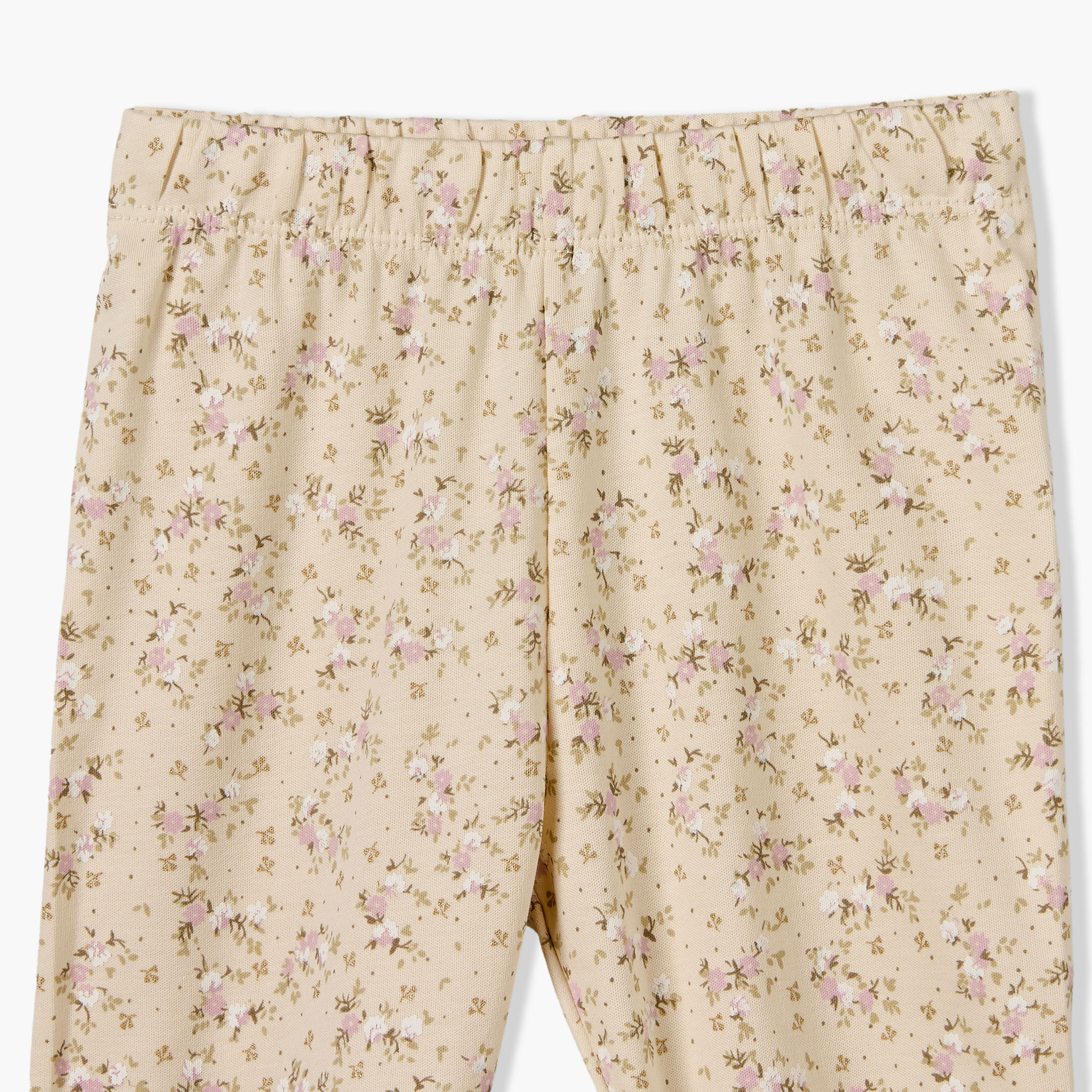 طقم بيجاما قطن بأكمام طويلة وياقة ضيقة وطبعات زهور من جيجلز-baby-girls-clothing-nightwear-pyjamasets-image-9