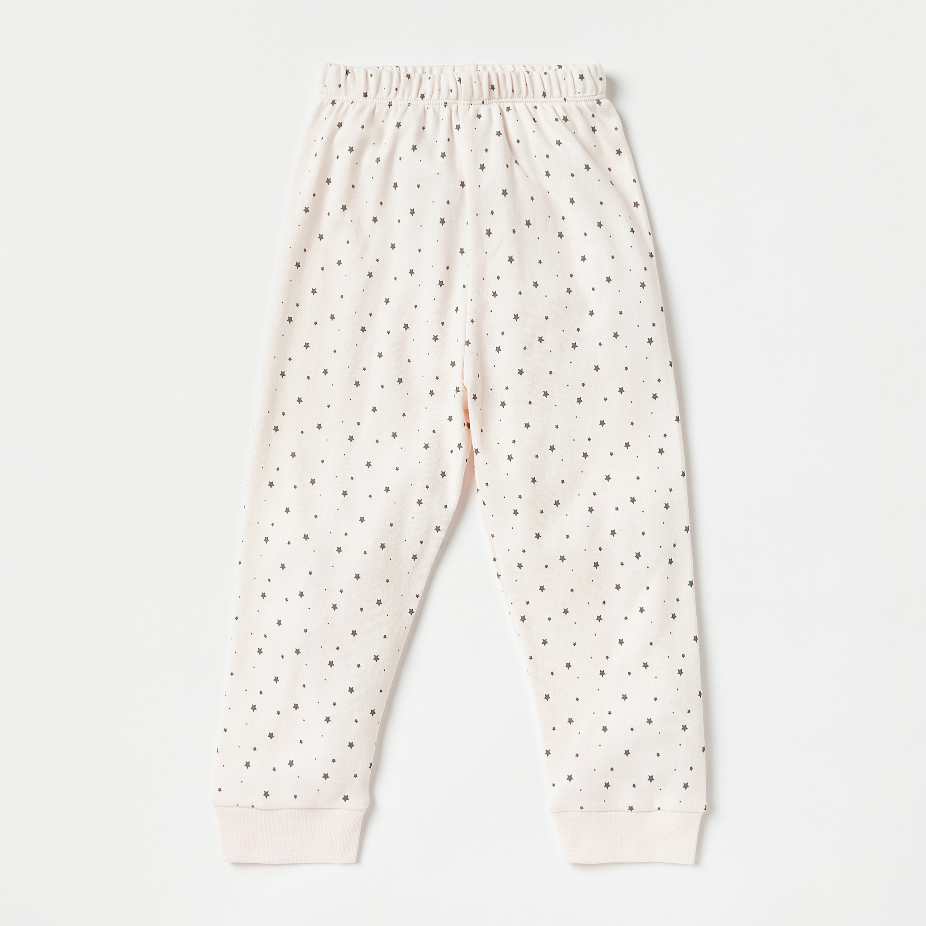 Juniors Star Print Long Sleeves T-shirt and Pyjama Set-baby-girls-clothing-nightwear-pyjamasets-image-3
