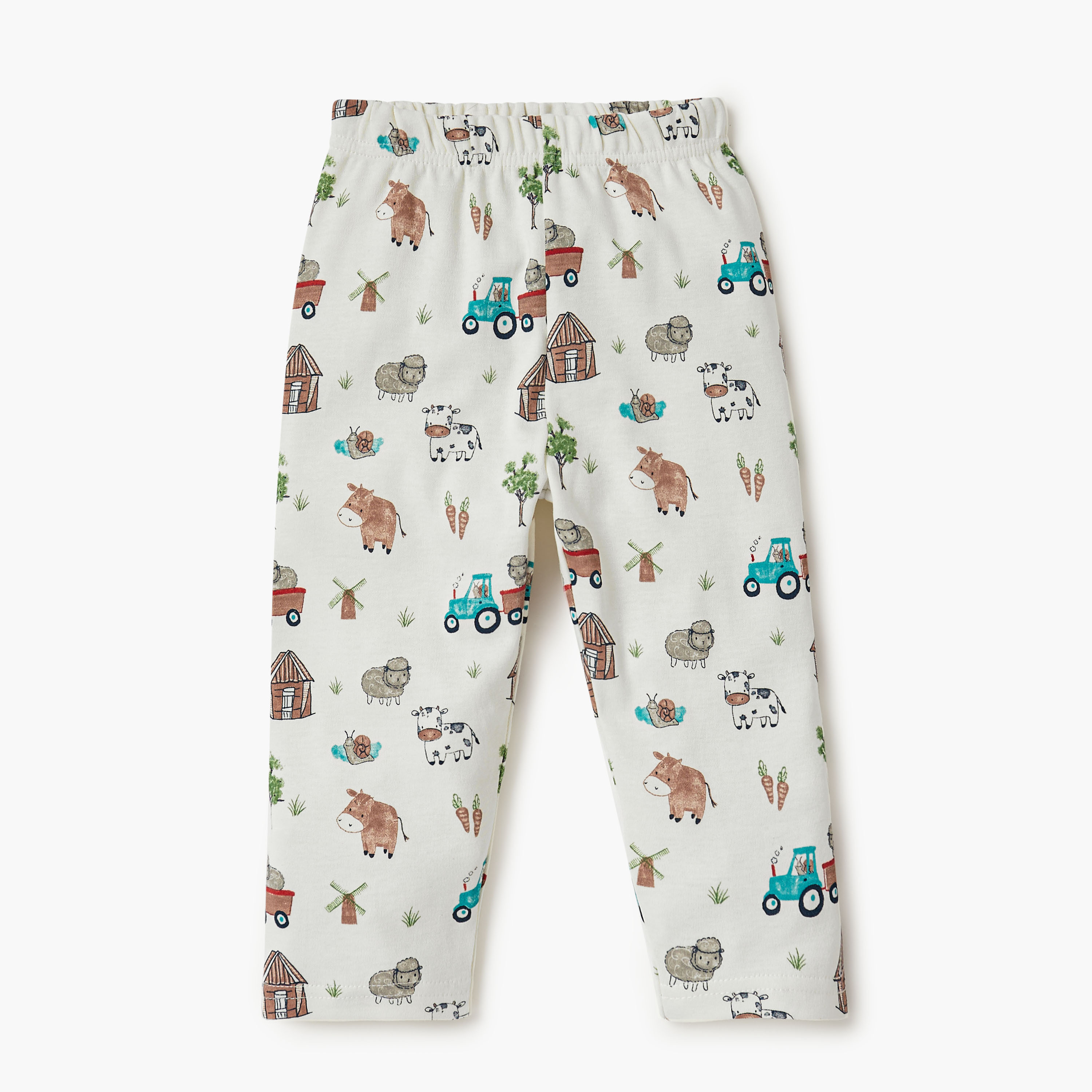طقم تيشيرت وبنطلون بيجاما بطبعات مزرعة من جونيورز-baby-boys-clothing-nightwear-pyjamasets-image-4