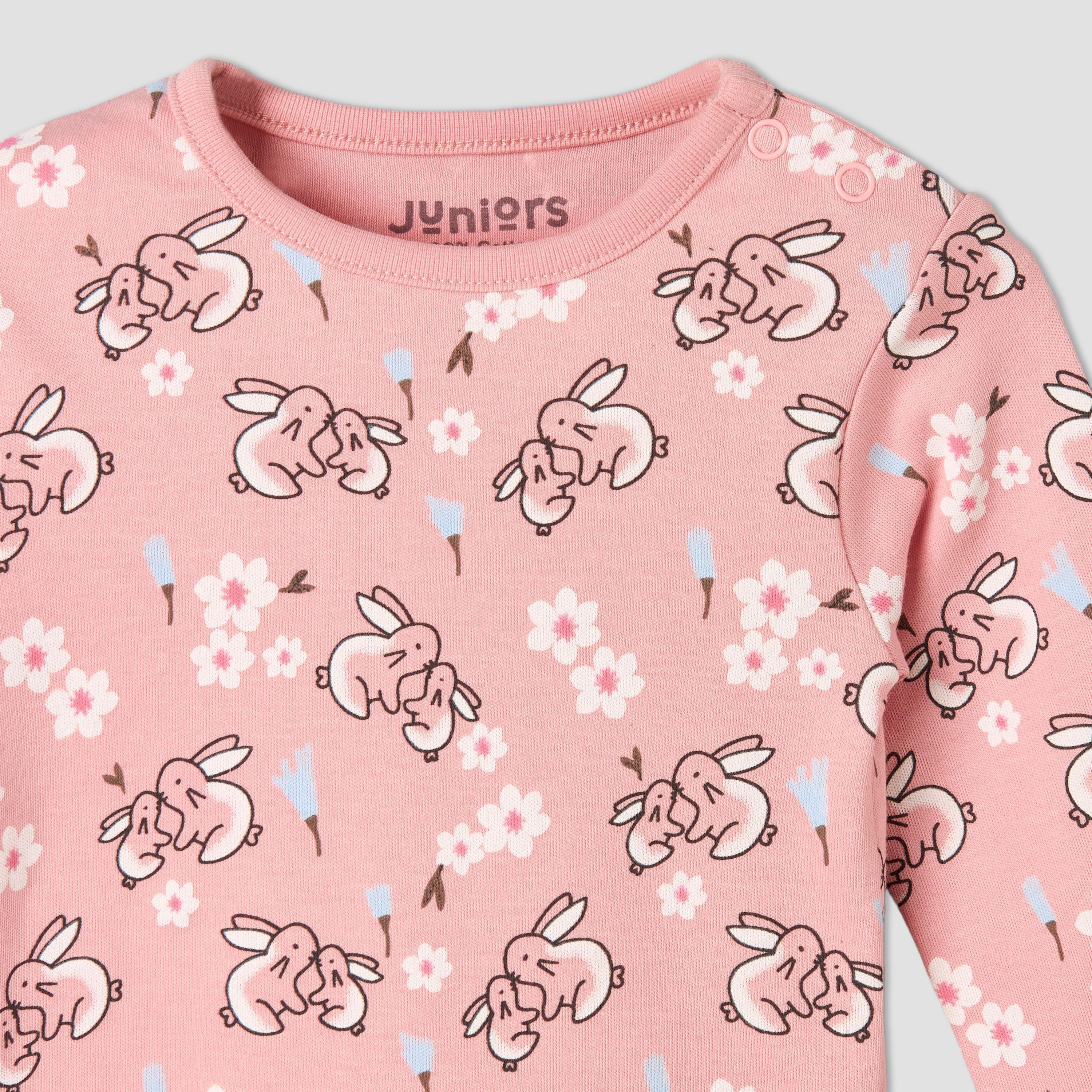 Pack of 4 Juniors Cotton Crew Neck Long Sleeves Pyjama Set with Fun Print-baby-girls-clothing-nightwear-pyjamasets-image-15