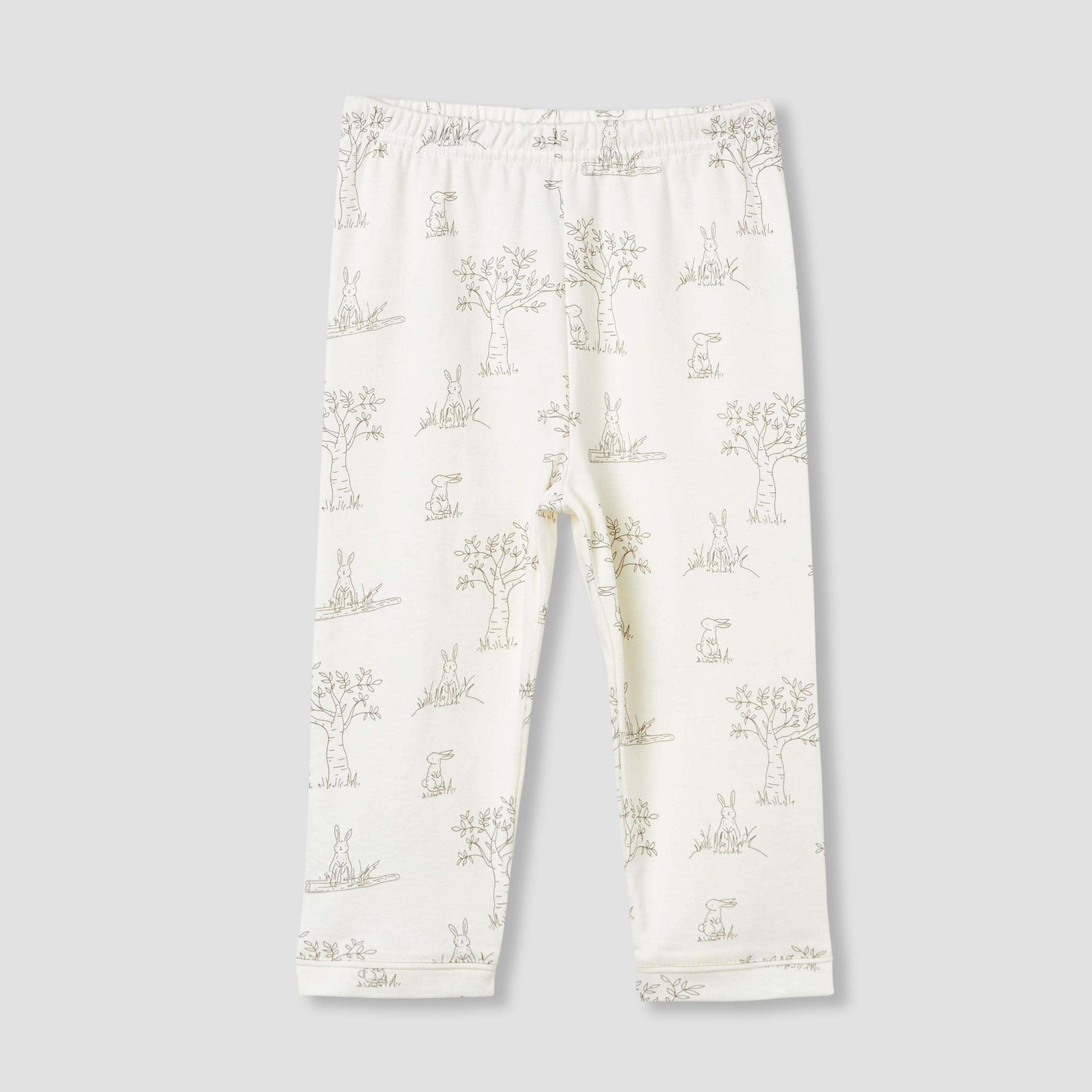 Giggles Rabbit Print Shirt and Pyjama Set-baby-boys-clothing-nightwear-pyjamasets-image-3