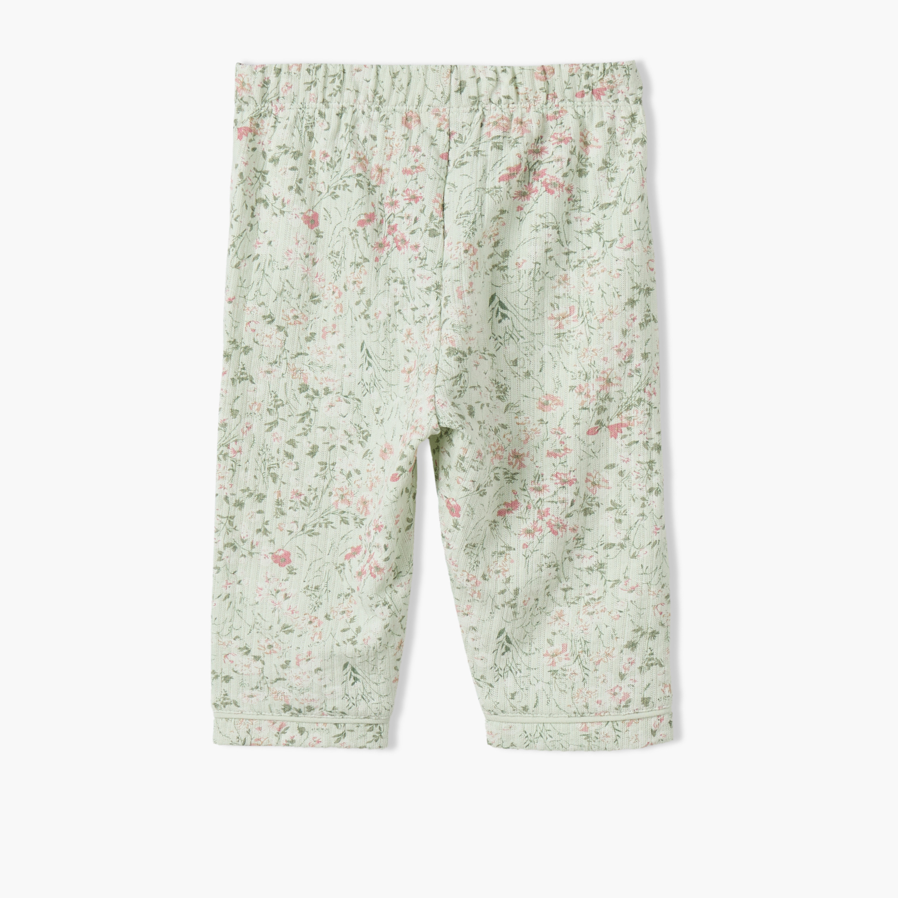 Giggles Cotton Peter Pan Collar Long Sleeves Pyjama Set with Floral Print-baby-girls-clothing-nightwear-pyjamasets-image-6