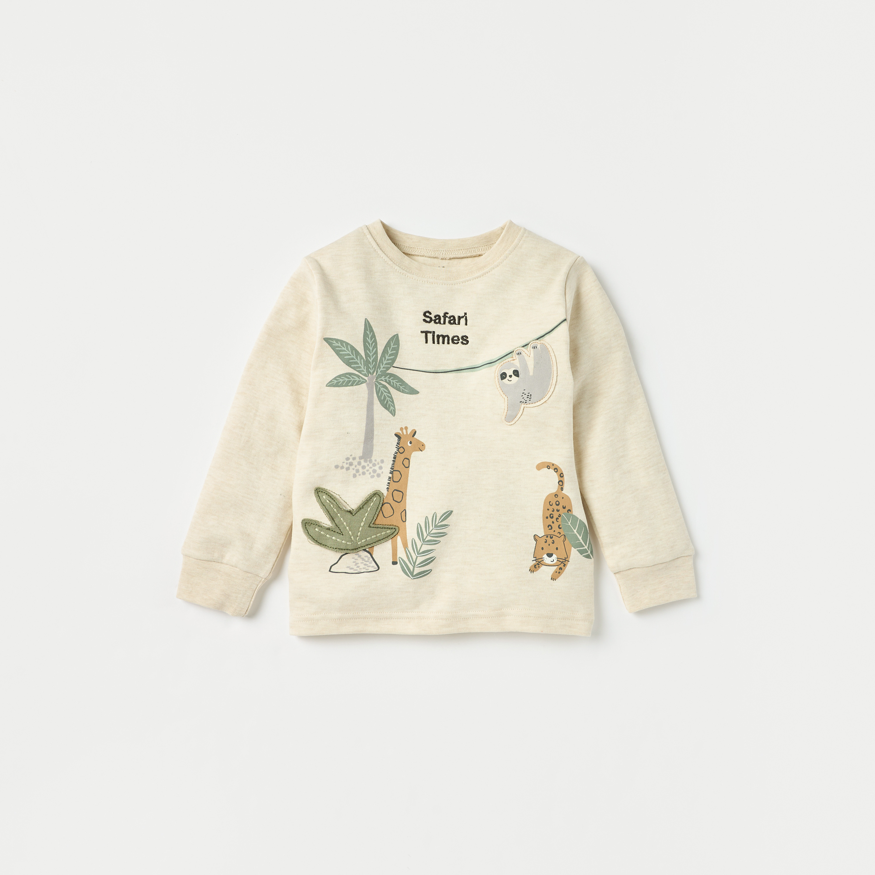 طقم بنطلون بيجاما وتيشيرت بطبعات حيوانات من جونيورز-baby-boys-clothing-nightwear-pyjamasets-image-2