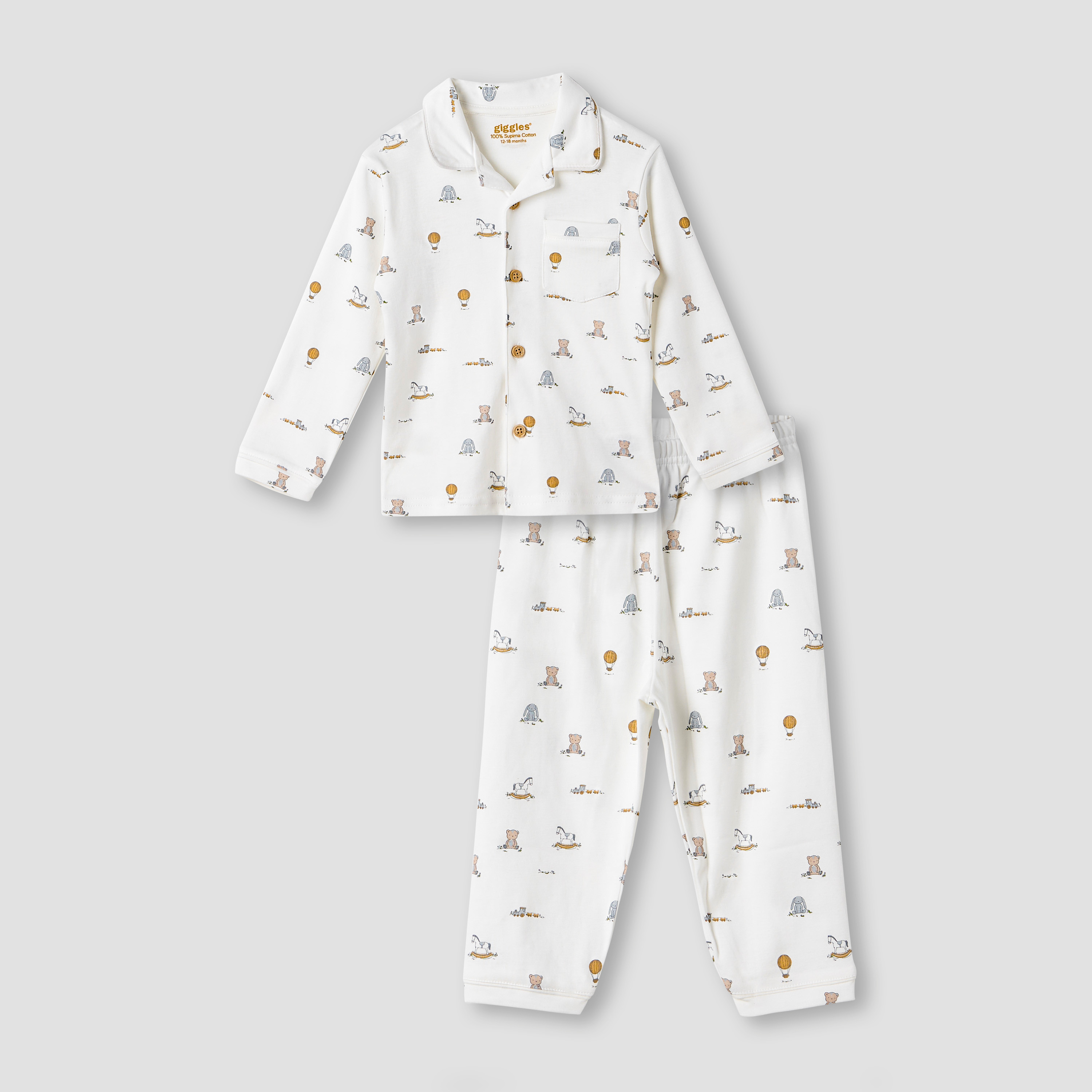 Giggles Toy Print Shirt and Pyjama Set-promo_babyshop_Buy2for79_OMN130126-image-1