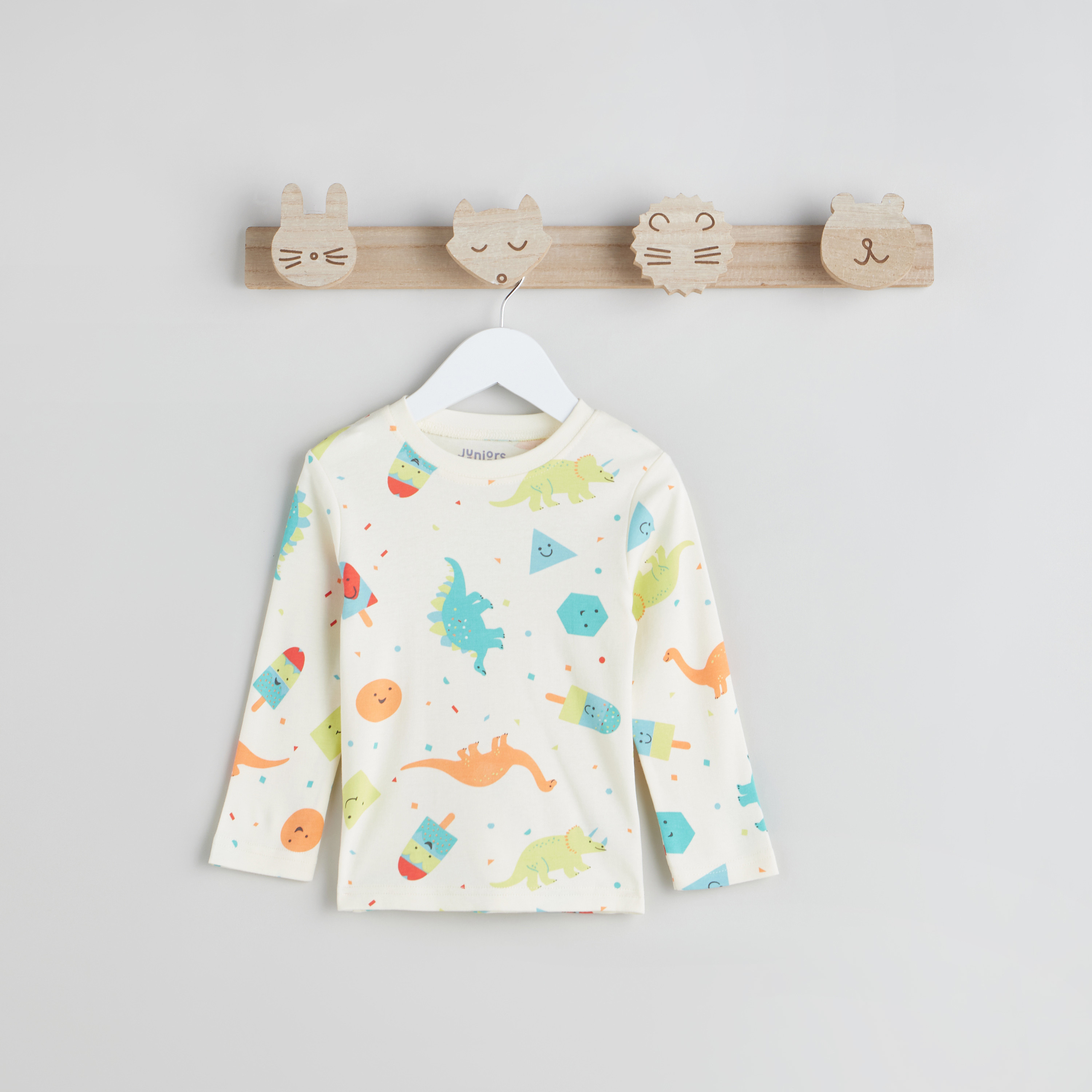 Juniors Pyjama Set with Graphic Print - Cotton - Long Sleeves-promo_babyshop_Buy3for79_KSA130126-image-2