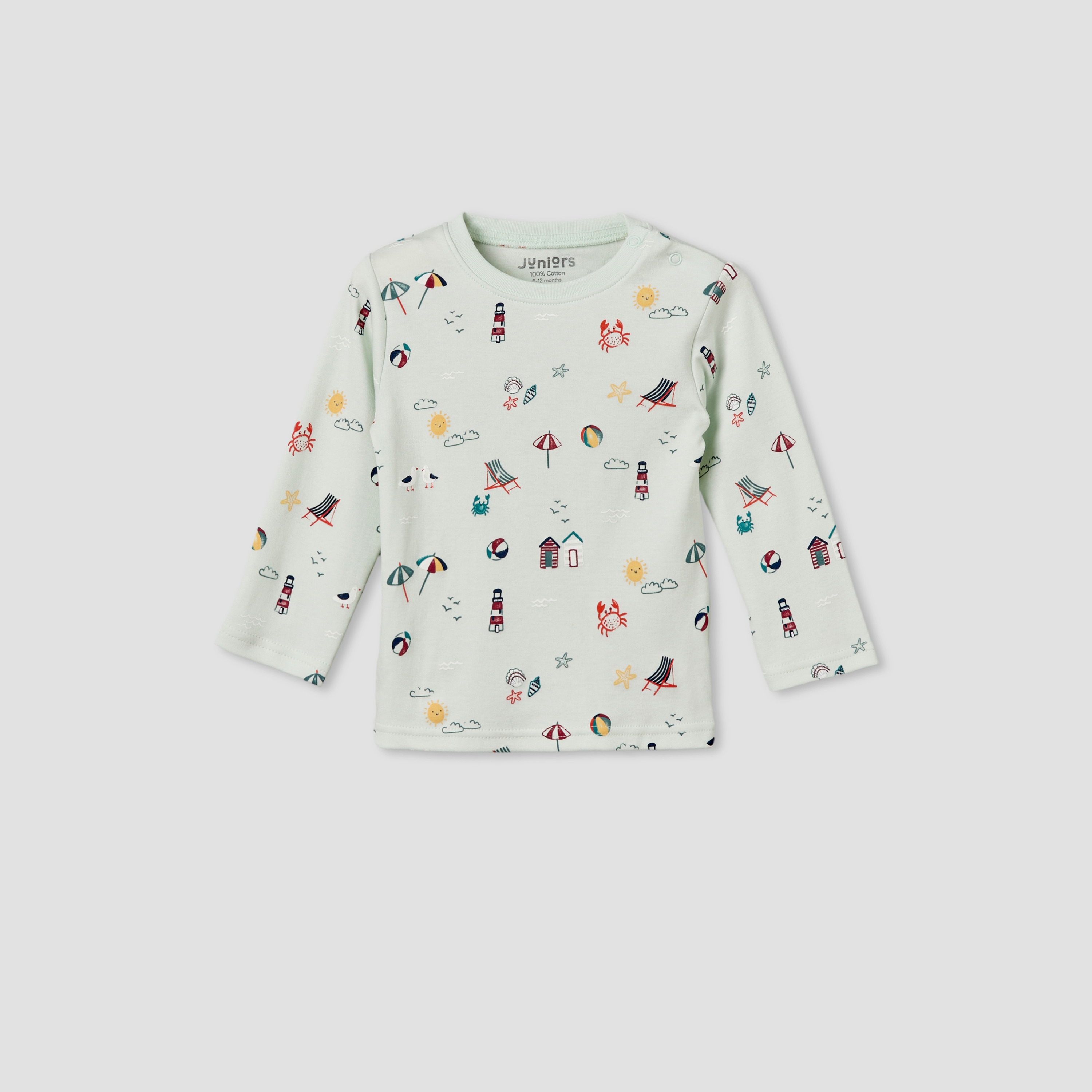 Set of 4 Juniors Cotton Round Neck Long Sleeves Pyjama Set with Assorted Print-baby-boys-clothing-nightwear-pyjamasets-image-5