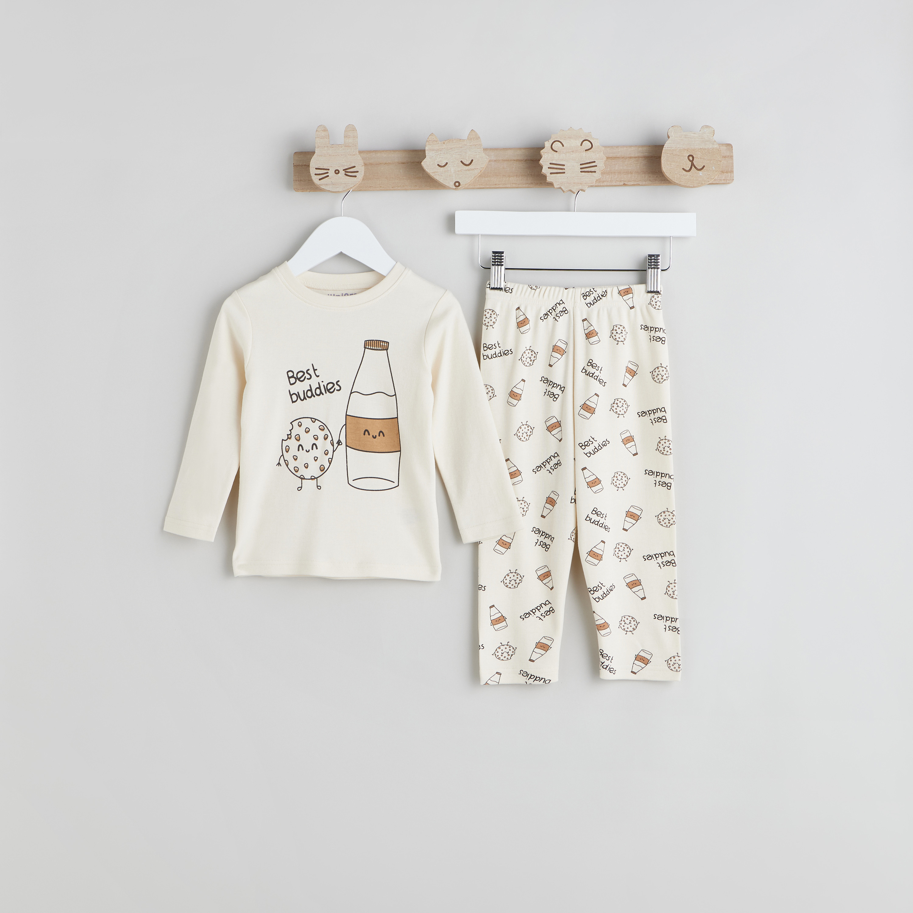 Juniors Strawberry Print T-shirt and Pyjama Set-baby-girls-clothing-nightwear-pyjamasets-image-1