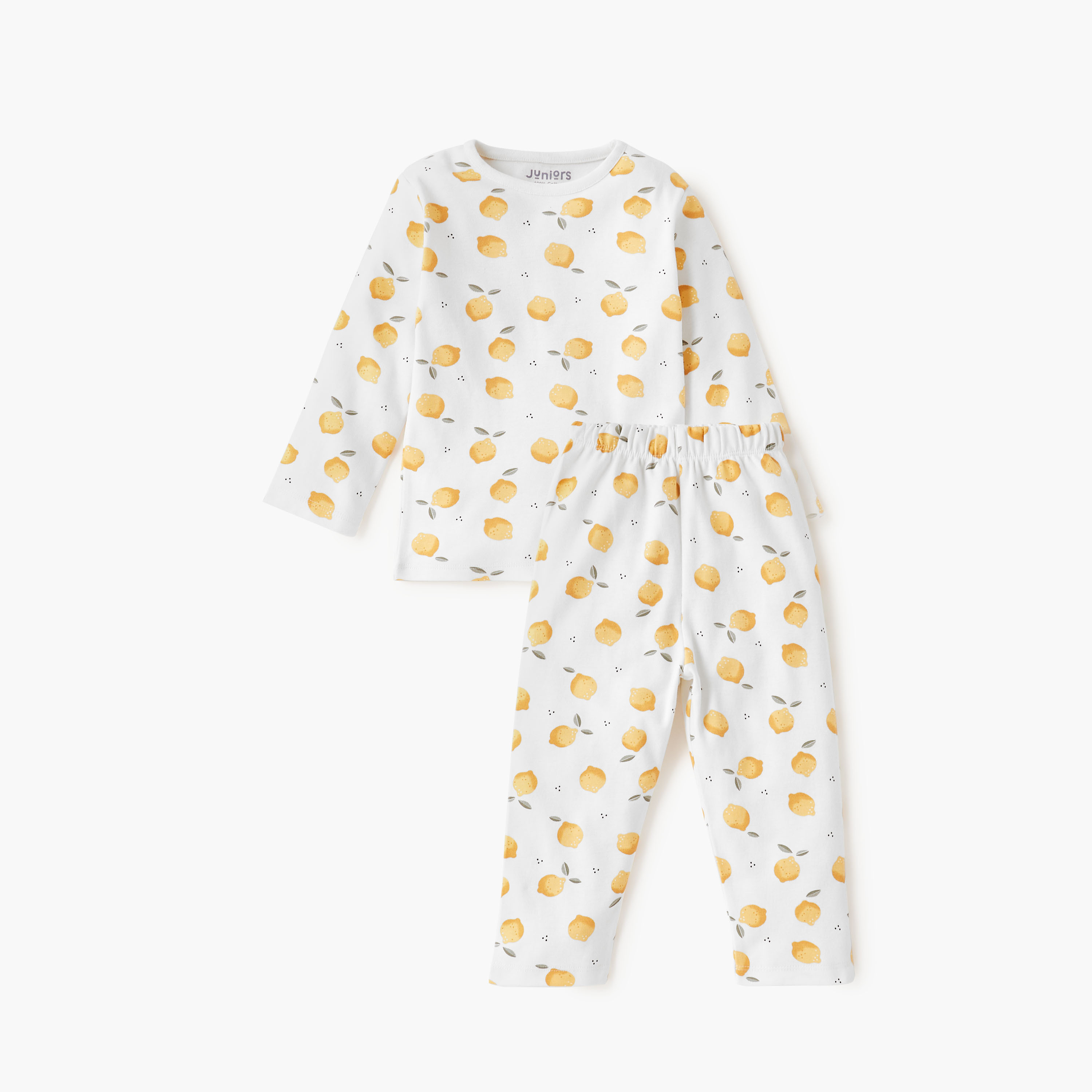 Juniors Printed Long Sleeves T-shirt and Pyjama Set-baby-boys-clothing-nightwear-pyjamasets-image-1