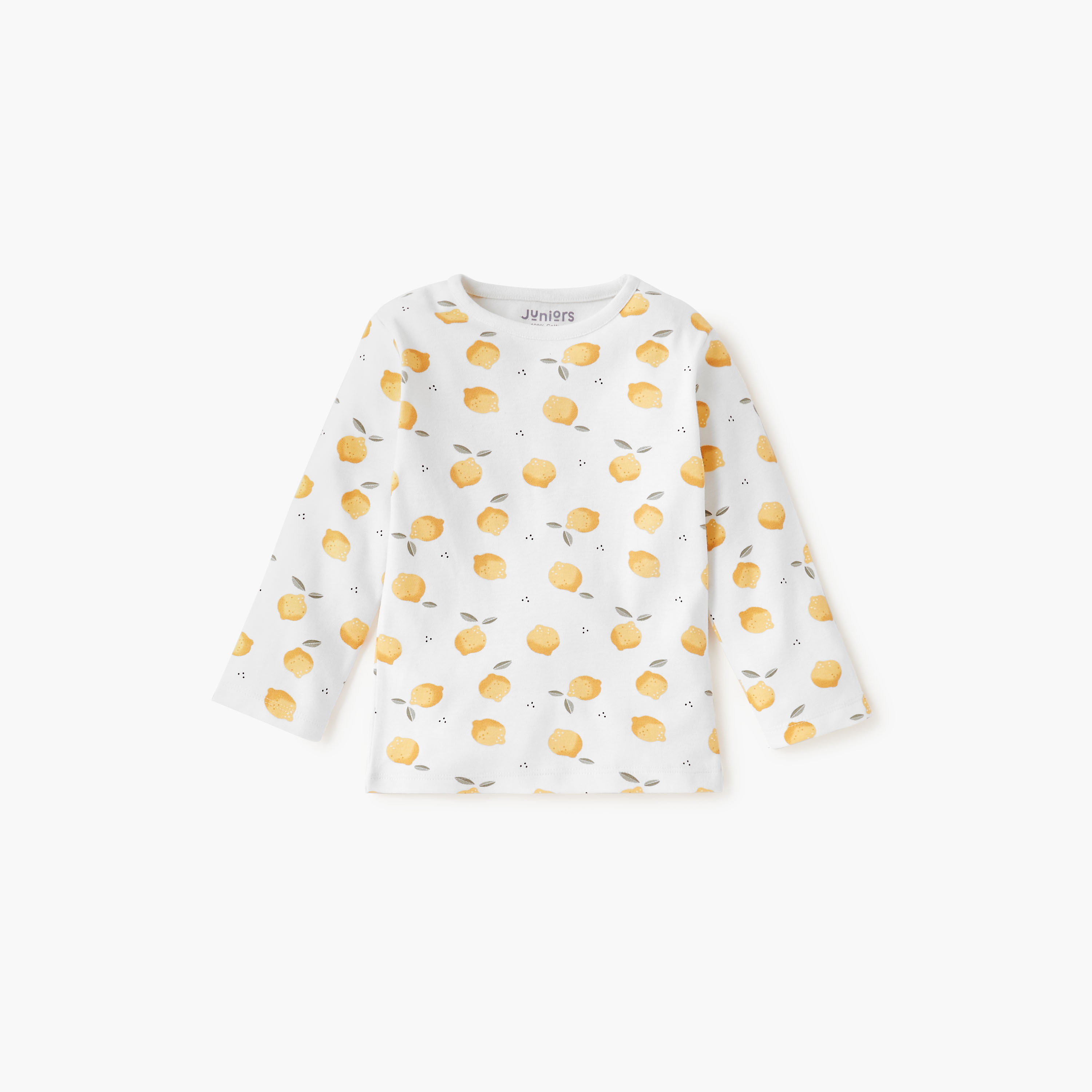 Juniors Printed Long Sleeves T-shirt and Pyjama Set-baby-boys-clothing-nightwear-pyjamasets-image-2