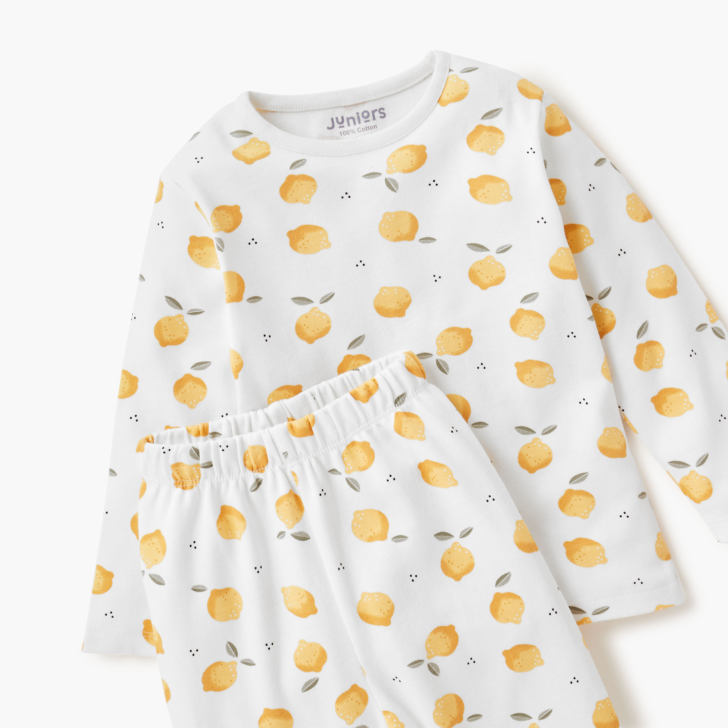 Juniors Printed Long Sleeves T-shirt and Pyjama Set-baby-boys-clothing-nightwear-pyjamasets-image-4