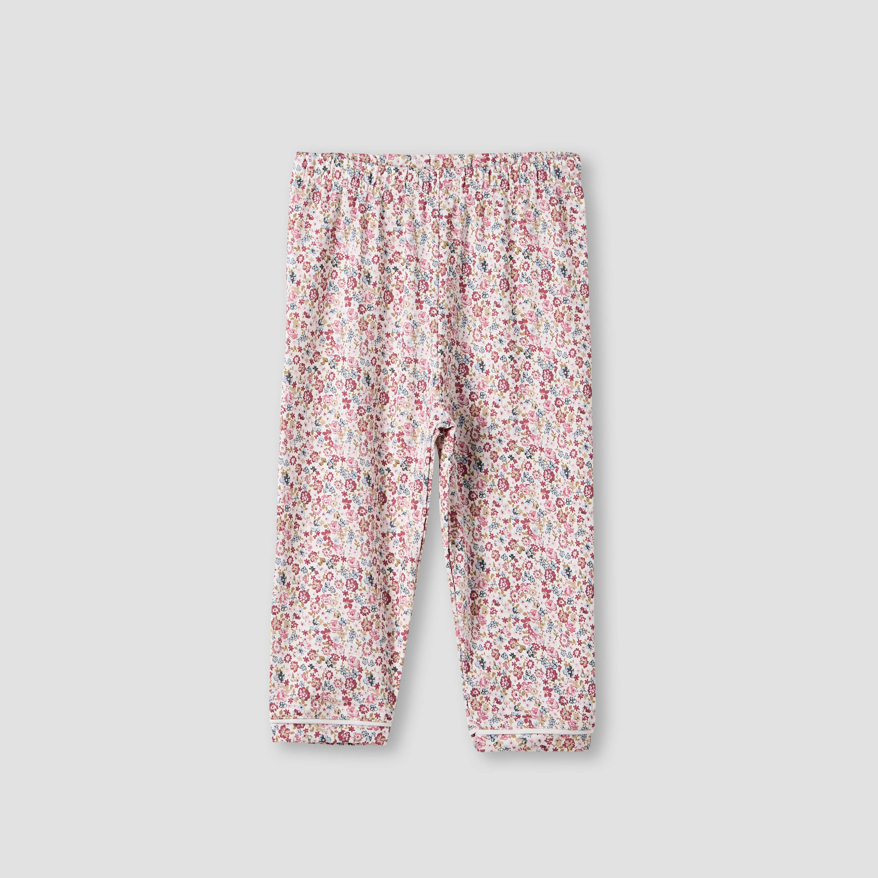 Giggles Floral Print Shirt and Pyjama Set-baby-girls-clothing-nightwear-pyjamasets-image-3