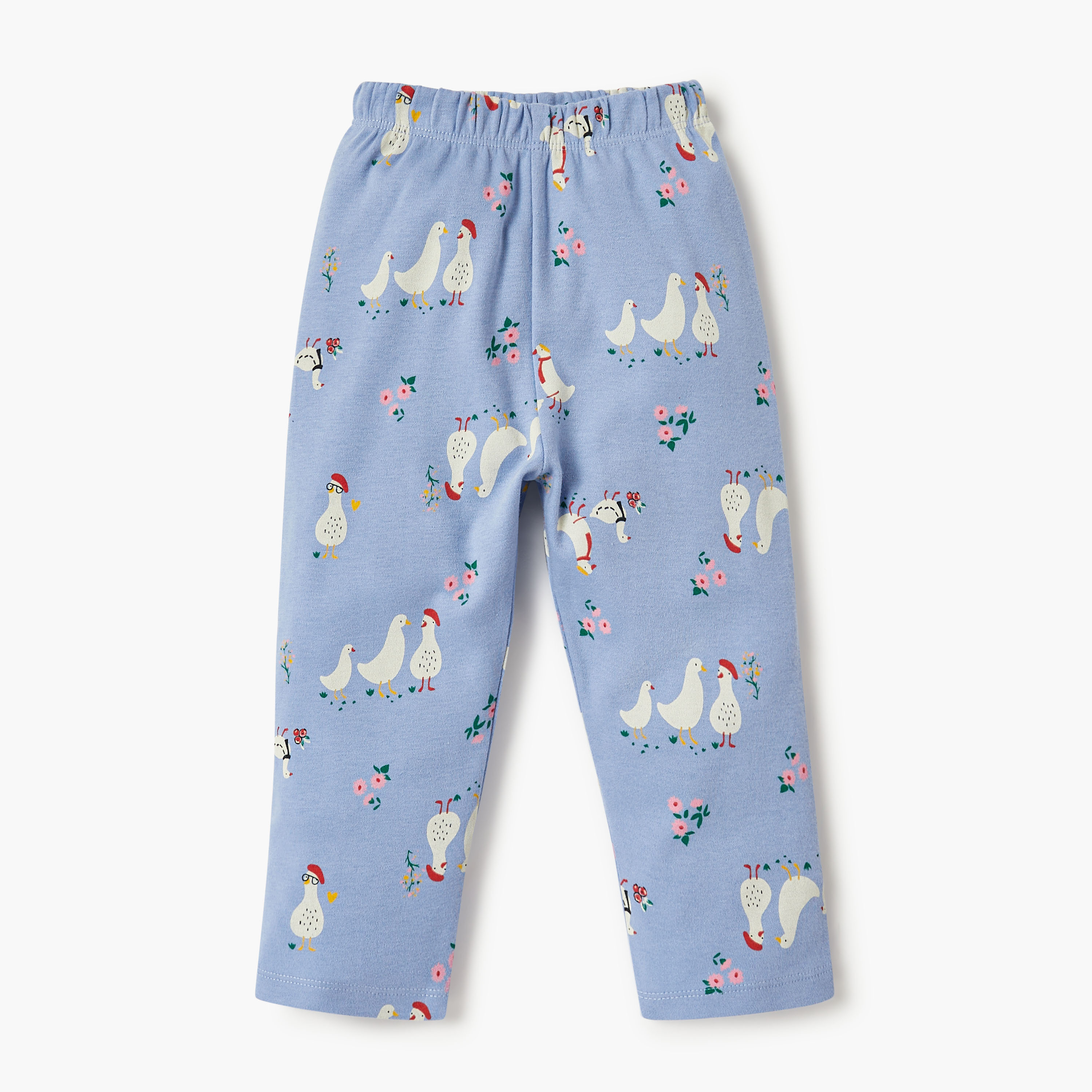 طقم بيجاما بأكمام طويلة وياقة مستديرة بطبعات - قطن من جونيورز-baby-girls-clothing-nightwear-pyjamasets-image-3