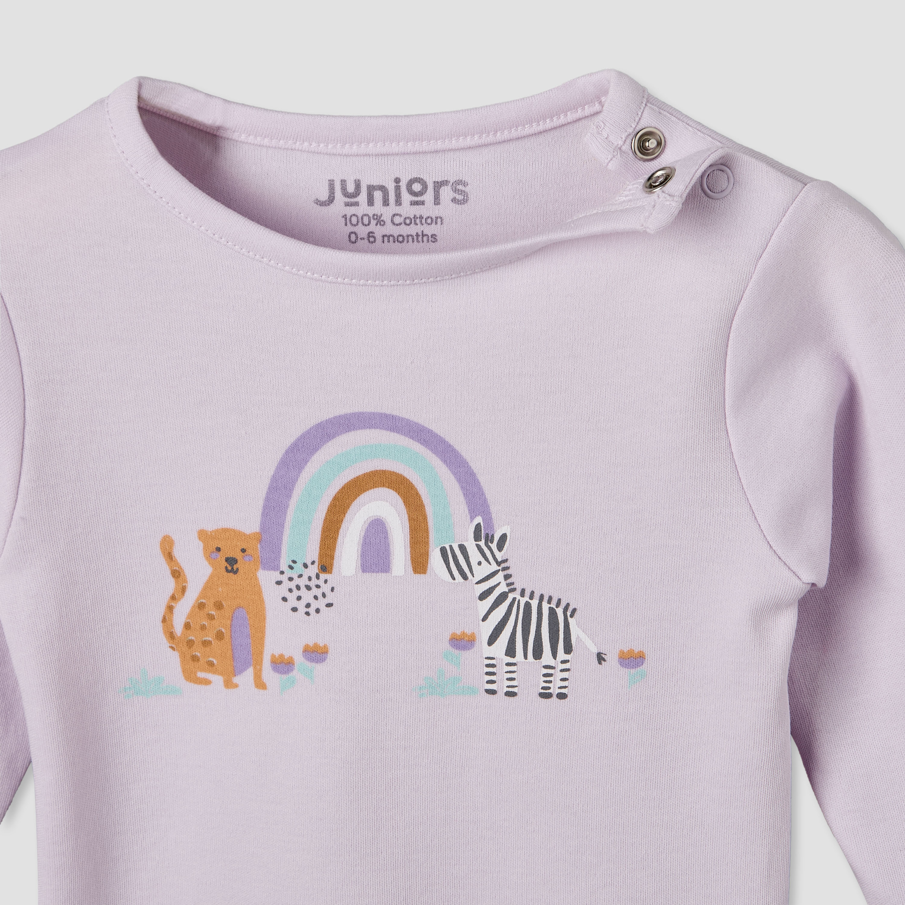 Set of 4 Juniors Cotton Crew Neck Long Sleeve Pyjama Set with Assorted Print-baby-girls-clothing-nightwear-pyjamasets-image-13