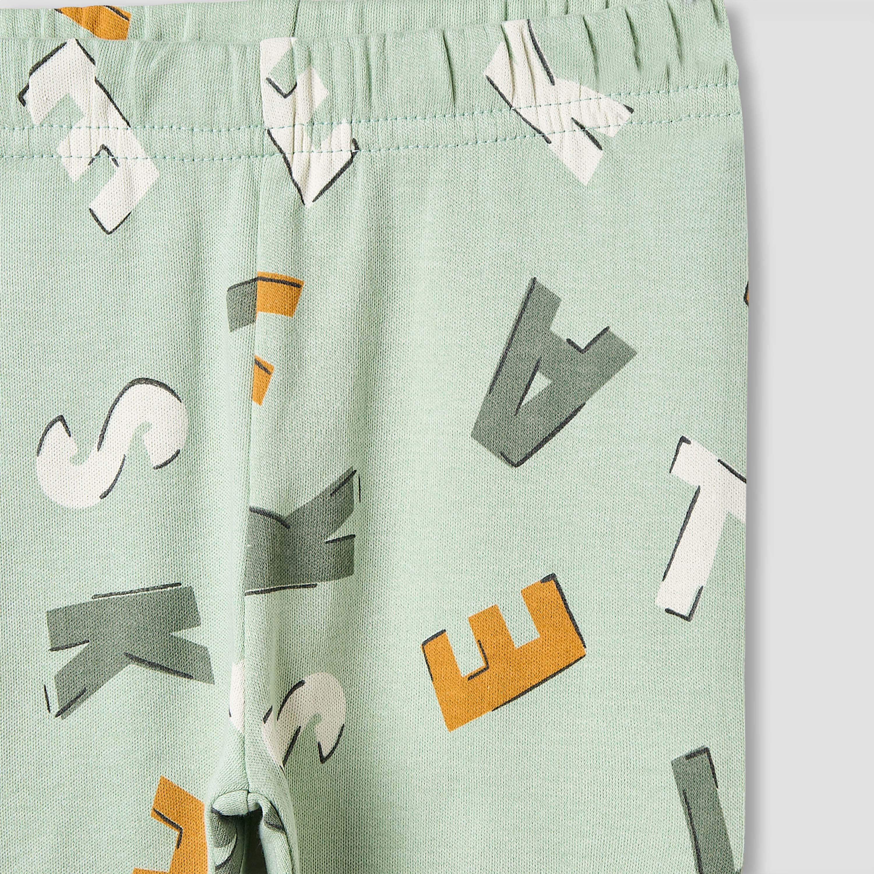 Juniors Pyjama Set with Alphabet Print - Cotton - Long Sleeves - Collar-promo_babyshop_Buy3for99_BAH130126-image-6