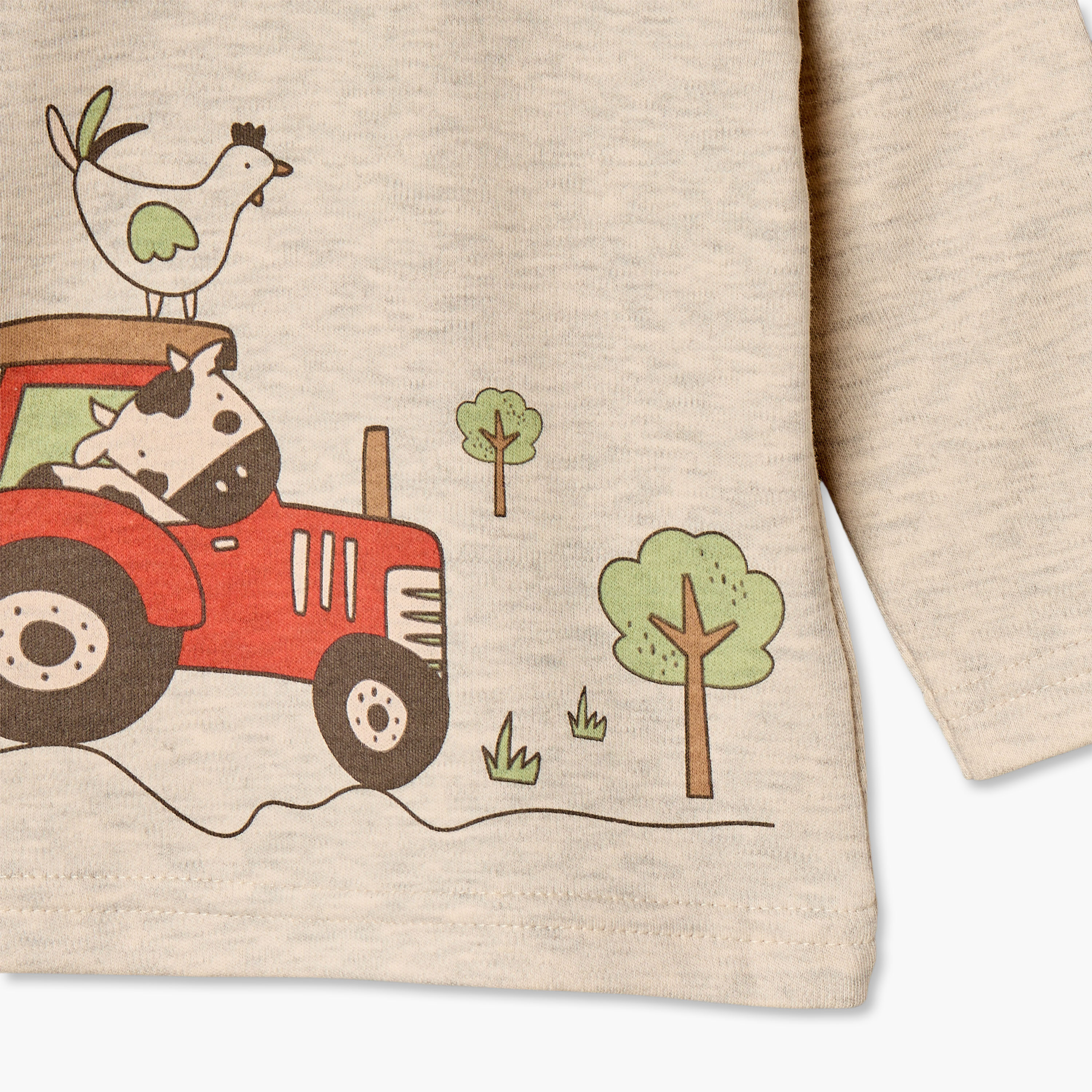 Juniors Cotton Crew Neck Long Sleeves Pyjama Set with Farm Print-baby-boys-clothing-nightwear-pyjamasets-image-9